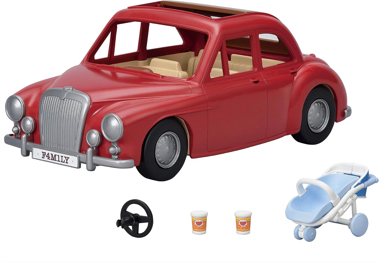 Calico Critters - Family Seven Seater Car - Family Vehicles | Buckle up the whole crew - seven seats for road trip storytelling that rolls smoothly into picnic and travel scenes, Ages 3+