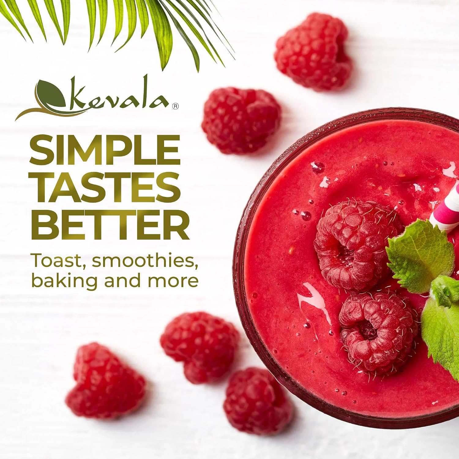 Kevala Organic Coconut Butter - 2 lb, Natural Plant Based Sandwich Spread | Coconut Cream for Cooking and Baking, Addition to Keto Snacks and Breakfast Ingredient, Dairy Free Organic Butter Spread