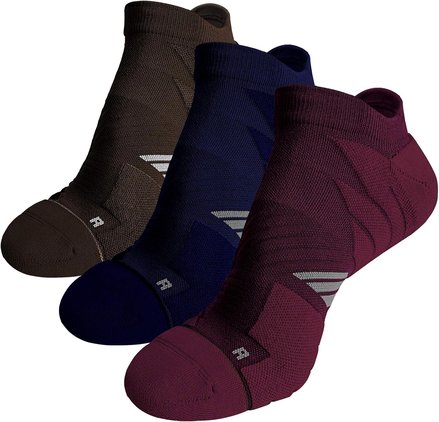 Hylaea Unisex Coolmax No Show Athletic Running Socks, Cushioned No Blisters