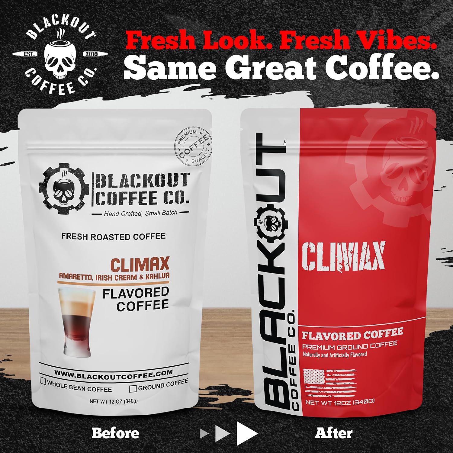 Blackout Coffee Blueberry Crumble Ground Coffee, Medium Roast, 12 oz