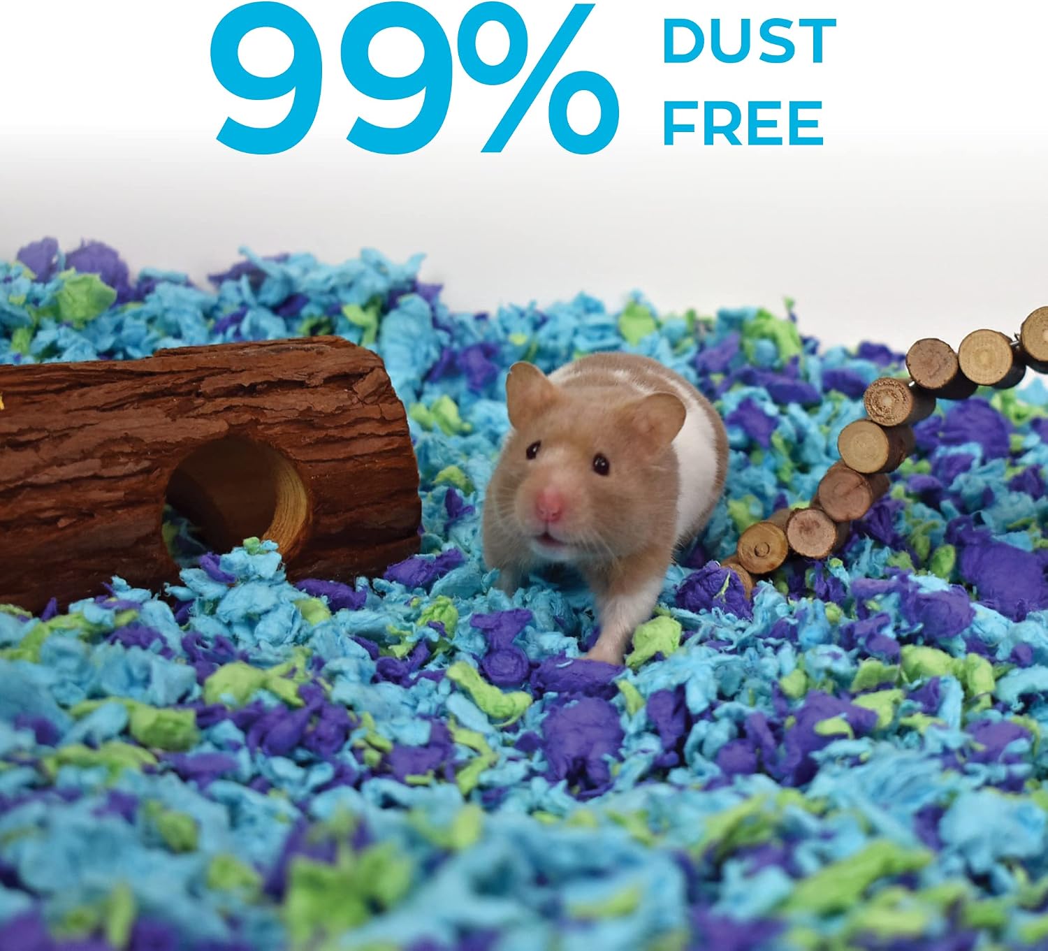 carefresh 99% Dust-Free White Natural Paper Small Pet Bedding with Odor Control, 10L, White