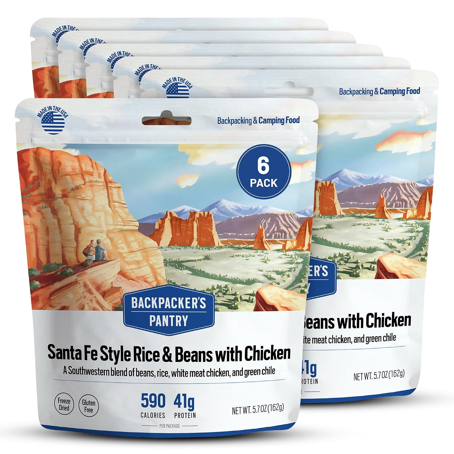 Backpacker's Pantry Lasagna | 1-Pack | 29g Protein | 620 Cal | Vegetarian, Nut Free | Made in the USA | Freeze Dried Meal & Camping Food
