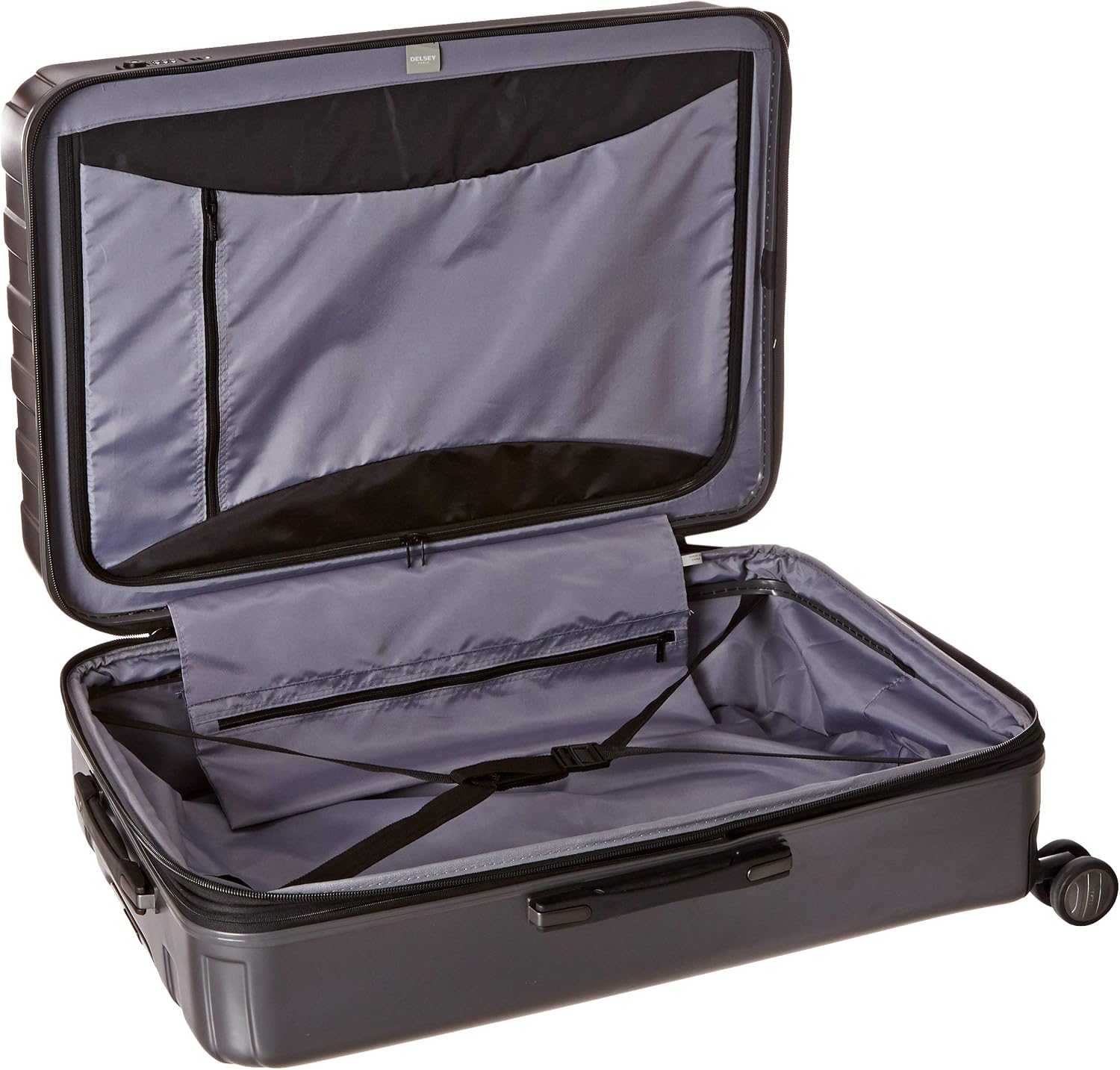DELSEY PARIS Titanium Hardside Expandable Luggage with Spinner Wheels Carry-On Luggage, Graphite, Carry-On 19 Inch
