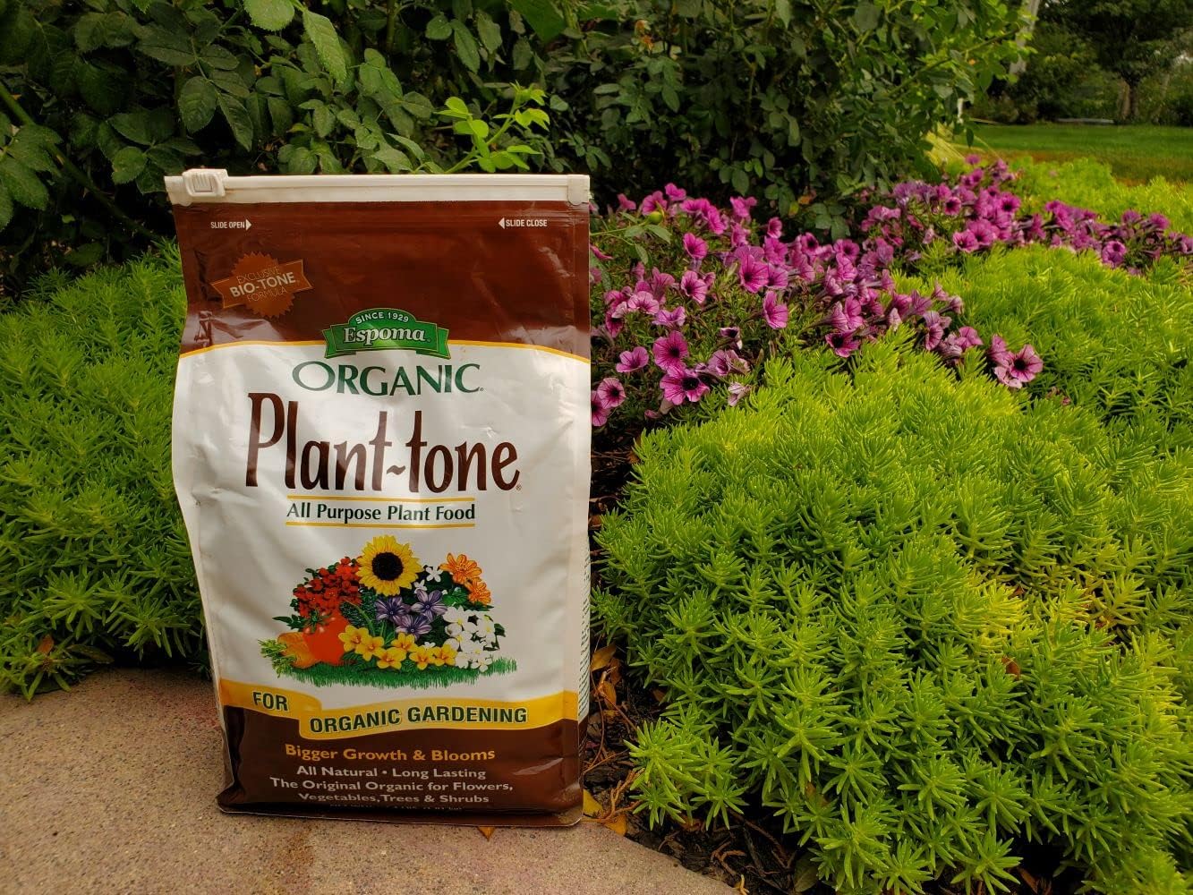 Espoma Organic Plant-Tone 5-3-3 Natural & Organic All Purpose Plant Food, 18 lb. Bag, The Original Organic Fertilizer for All Flowers, Vegetables