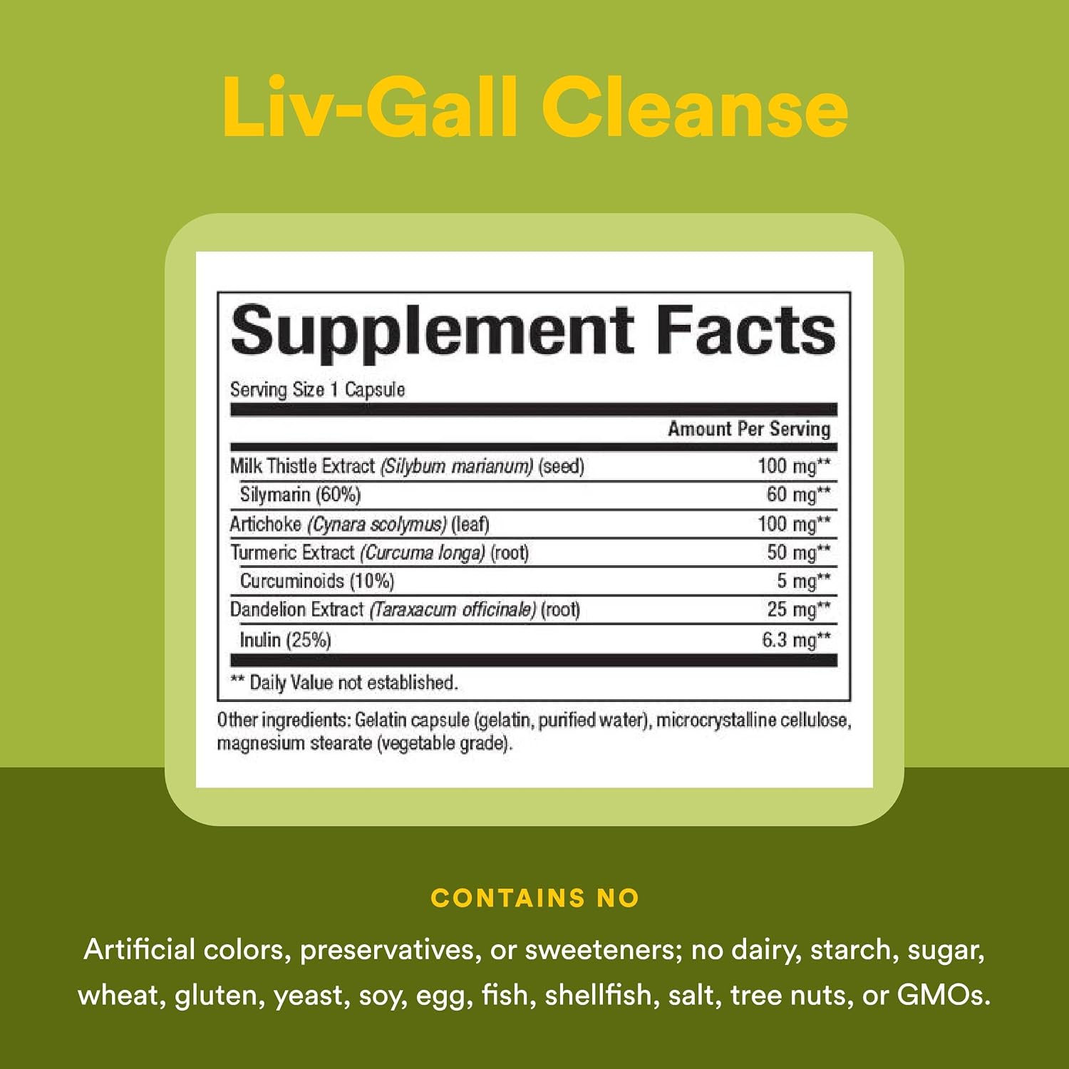 Natural Factors - HerbalFactors Liv-Gall Cleanse, Herbal Support for Liver & Gallbladder, 90 Capsules