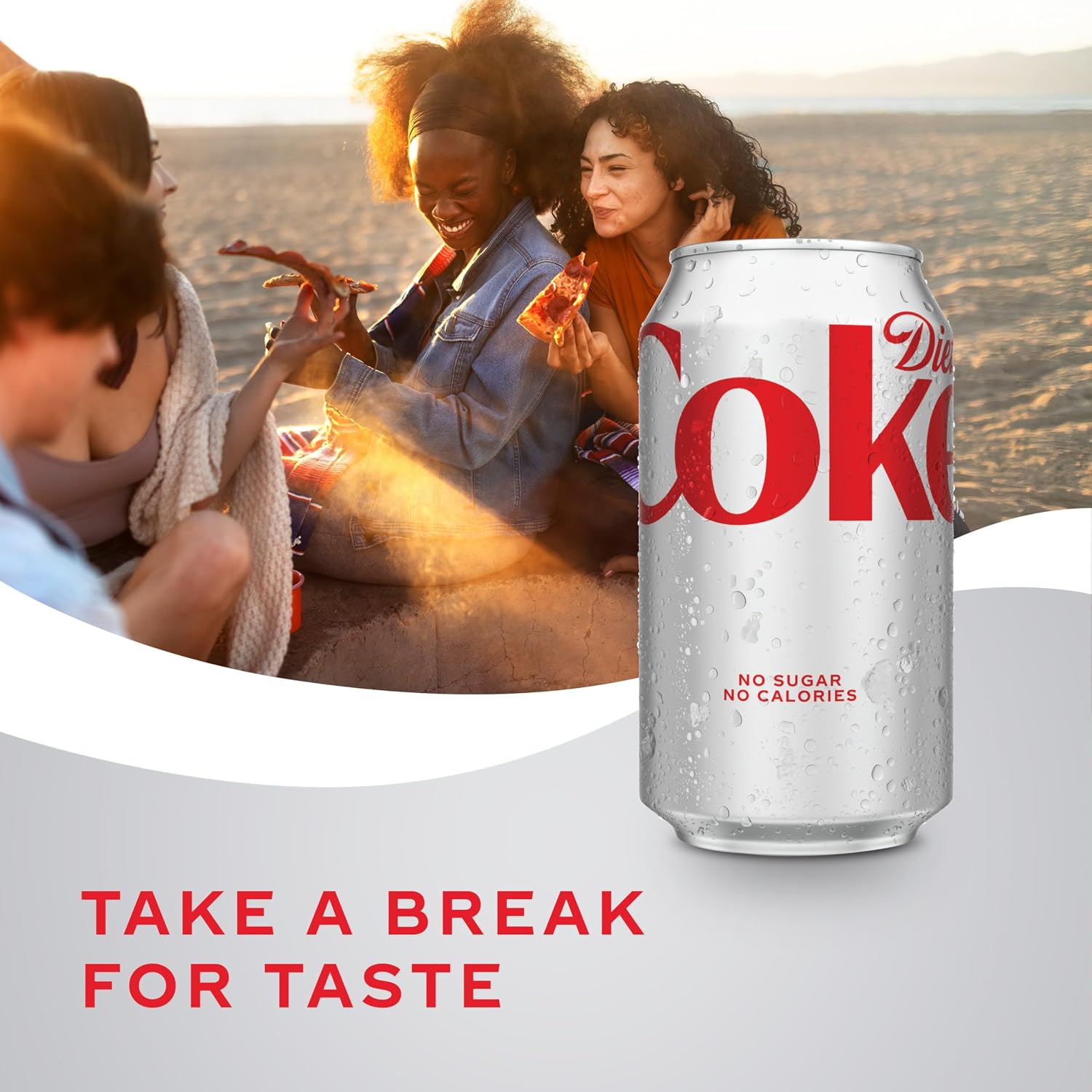Diet Coke Soda Soft Drink Cans, 12 fl oz, 12 Pack | No sugar, no calories, 46 mg caffeine per can