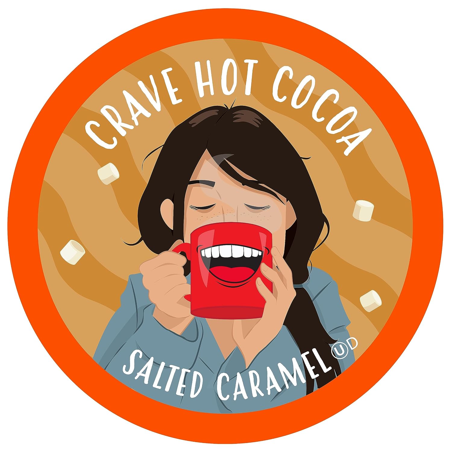 Crave Hot Chocolate Pods, Compatible with 2.0 K-Cup Brewers, Mint Chocolate, 40 Count