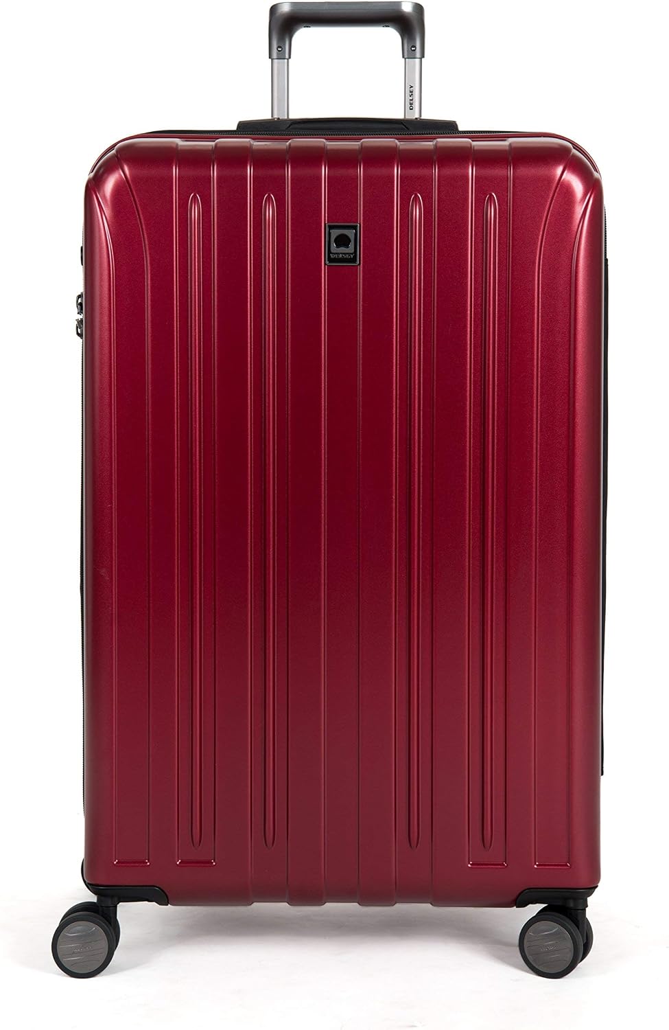 DELSEY PARIS Titanium Hardside Expandable Luggage with Spinner Wheels Carry-On Luggage, Graphite, Carry-On 19 Inch