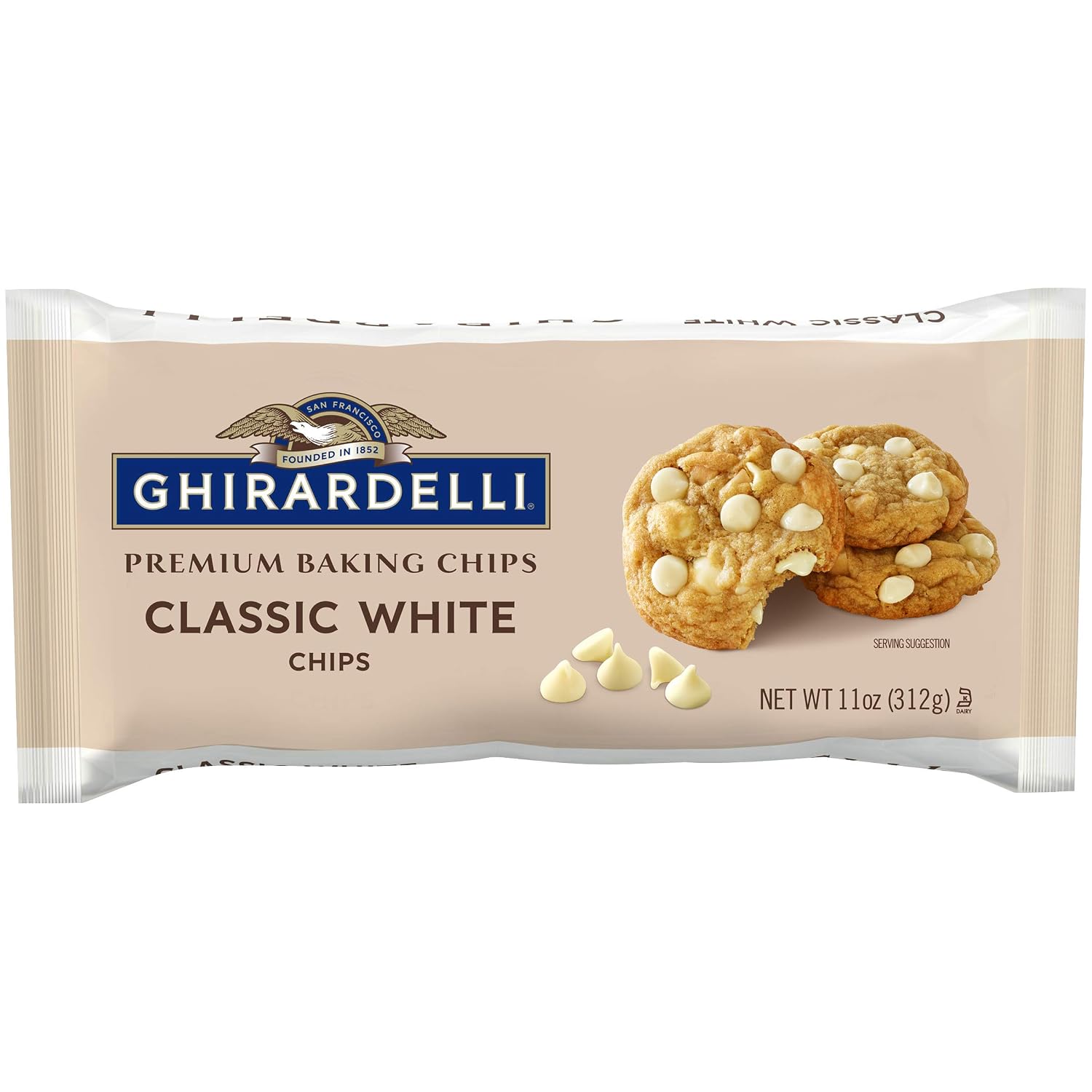 Ghirardelli Classic White Chocolate Chip, 11 oz, 2 pk