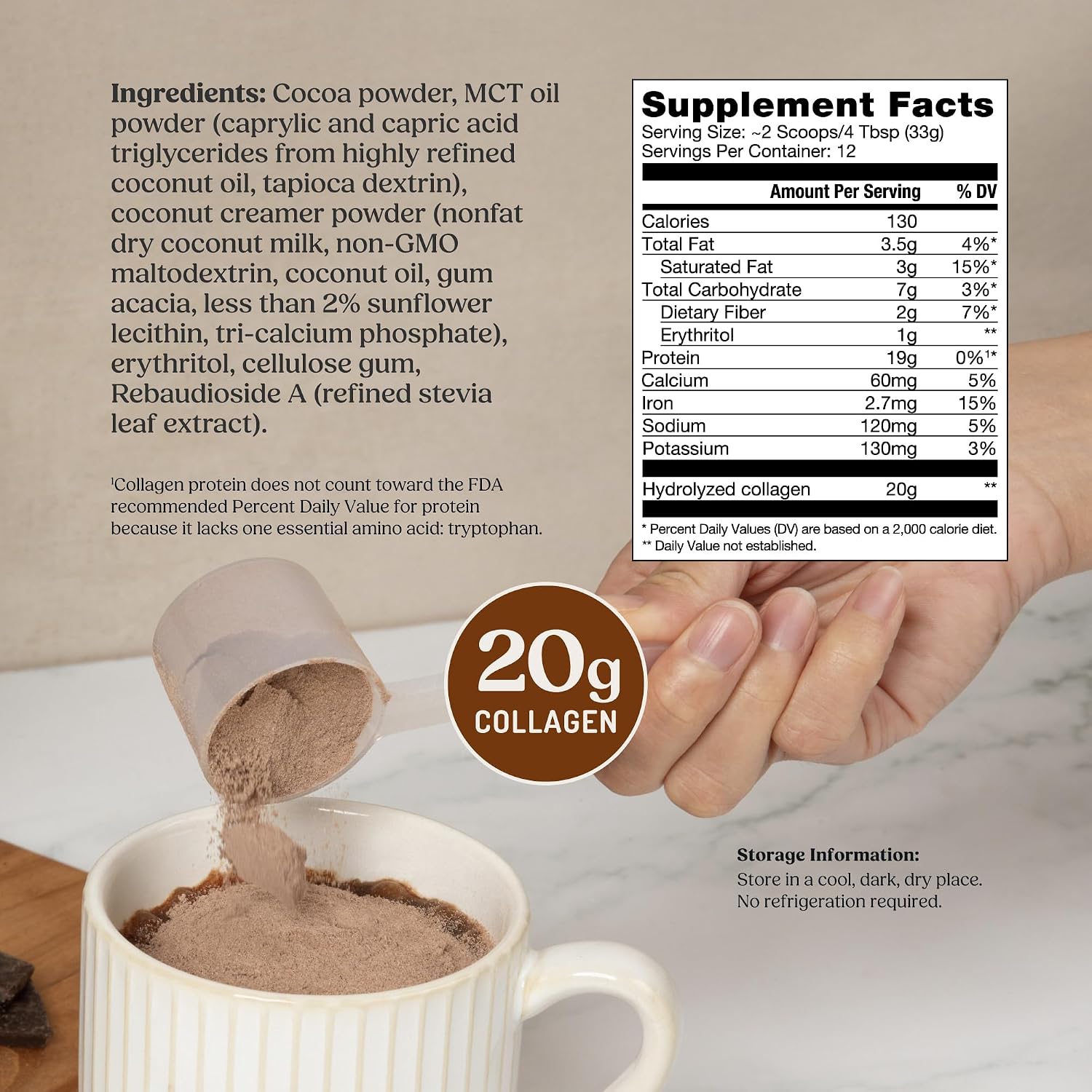 Bulletproof Unflavored Collagen Peptides Protein Powder, 17.6 oz | 20g Grass-Fed Pasture-Raised Collagen Protein and Amino Acids for Skin, Bones and Joints