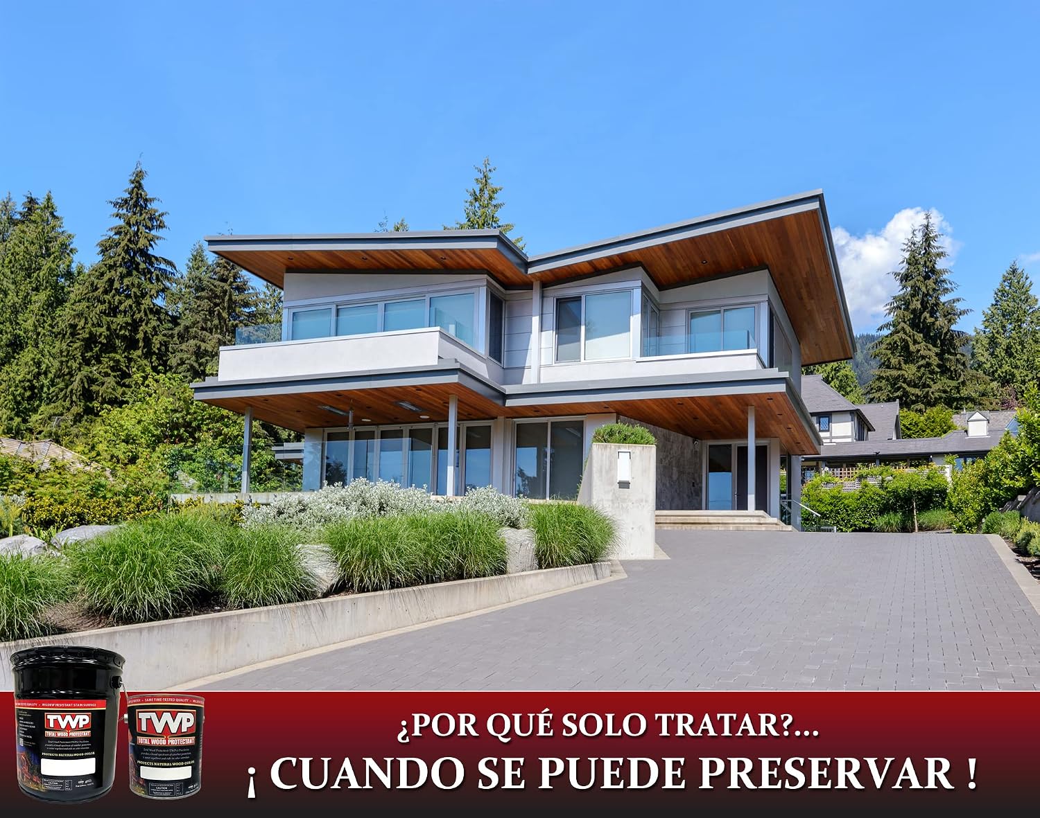 TWP 101 Pro-Series Cedartone Exterior Wood Stain & Protectant — Oil-Based, Mildew Resistant, Water Repellent — for Decks, Fences
