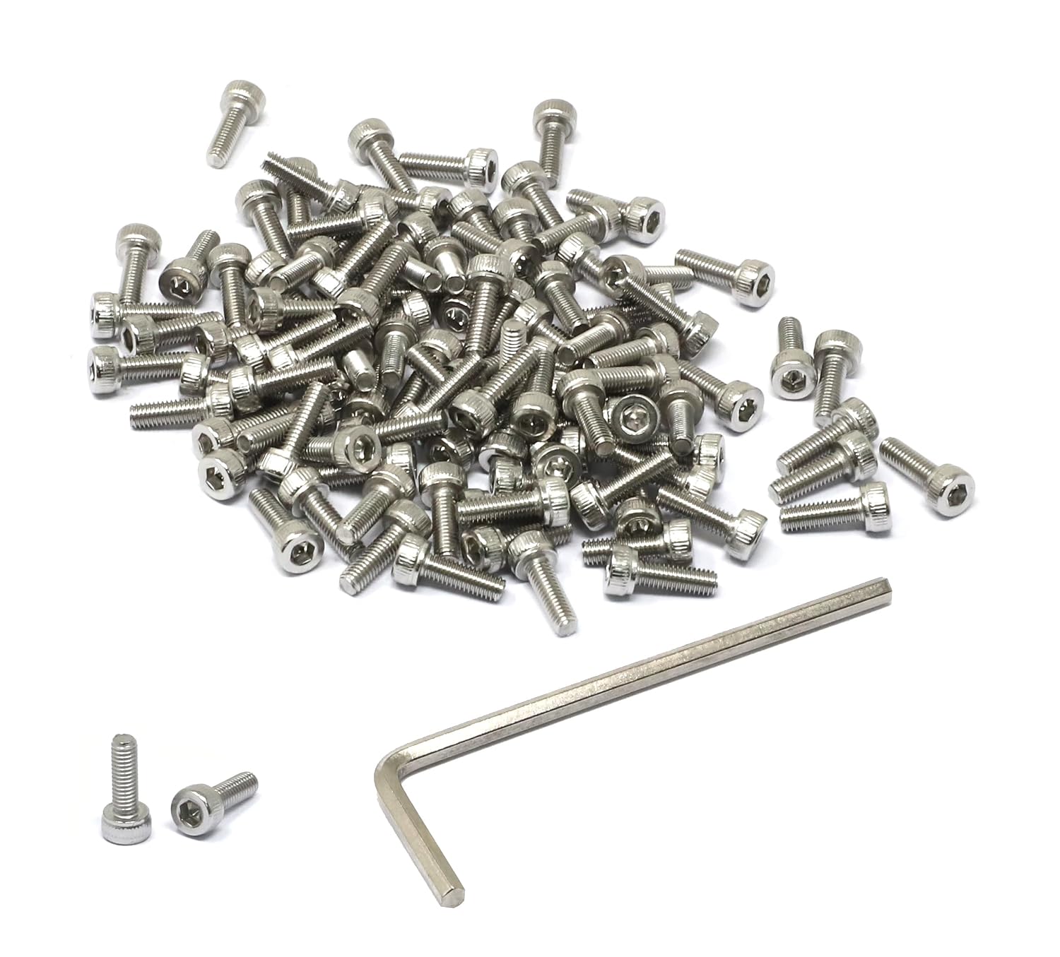 iexcell 20 Pcs M8 x 30/35/40/45/50 mm Stainless Steel 304 Hex Socket Head Cap Screws Bolts Assortment, Fully Threaded
