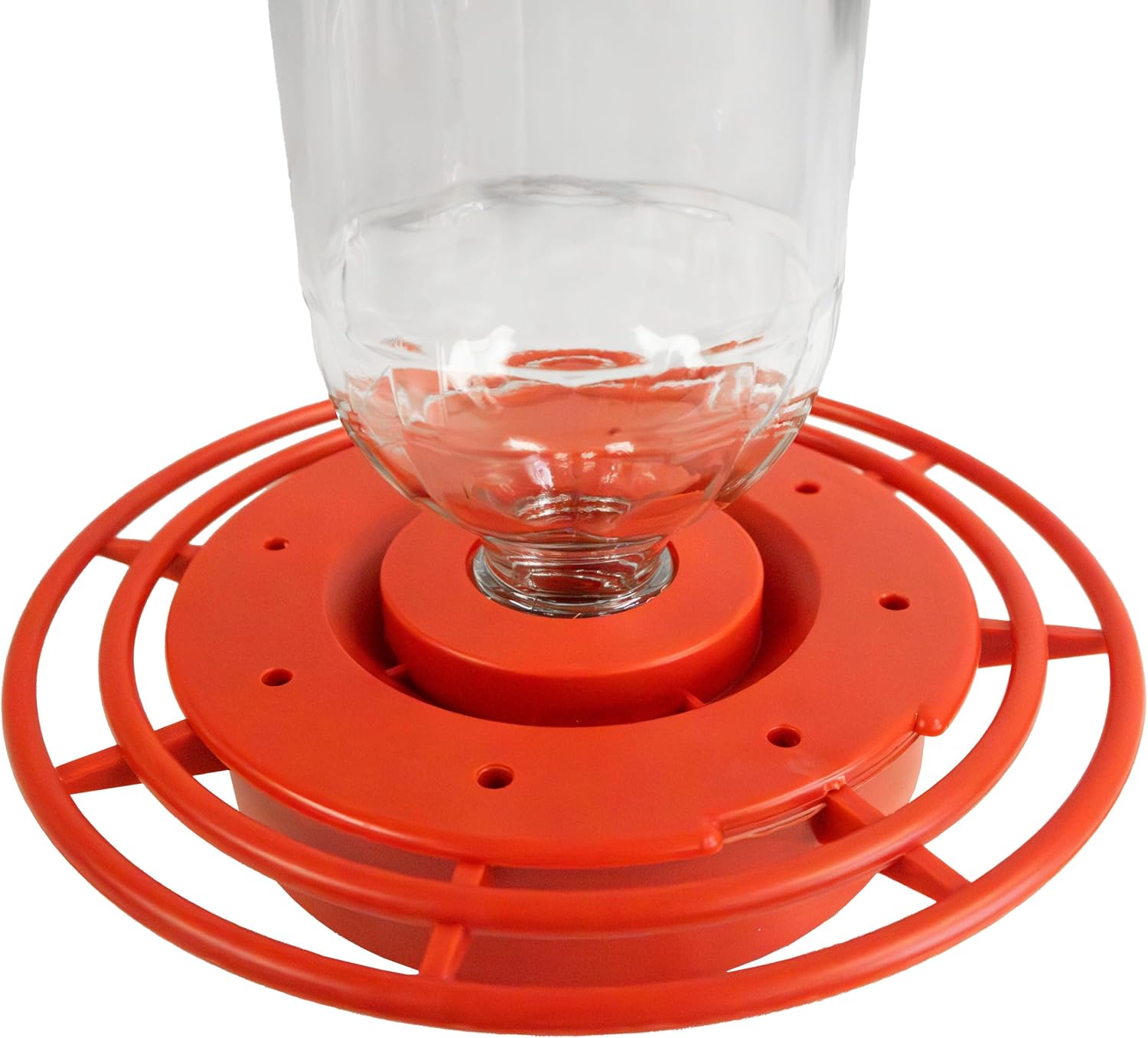Best 1 Hummingbird Feeder with 8 Nectar Ports, Hummingbird Nectar Feeder, 16 oz Capacity, Red, Clear