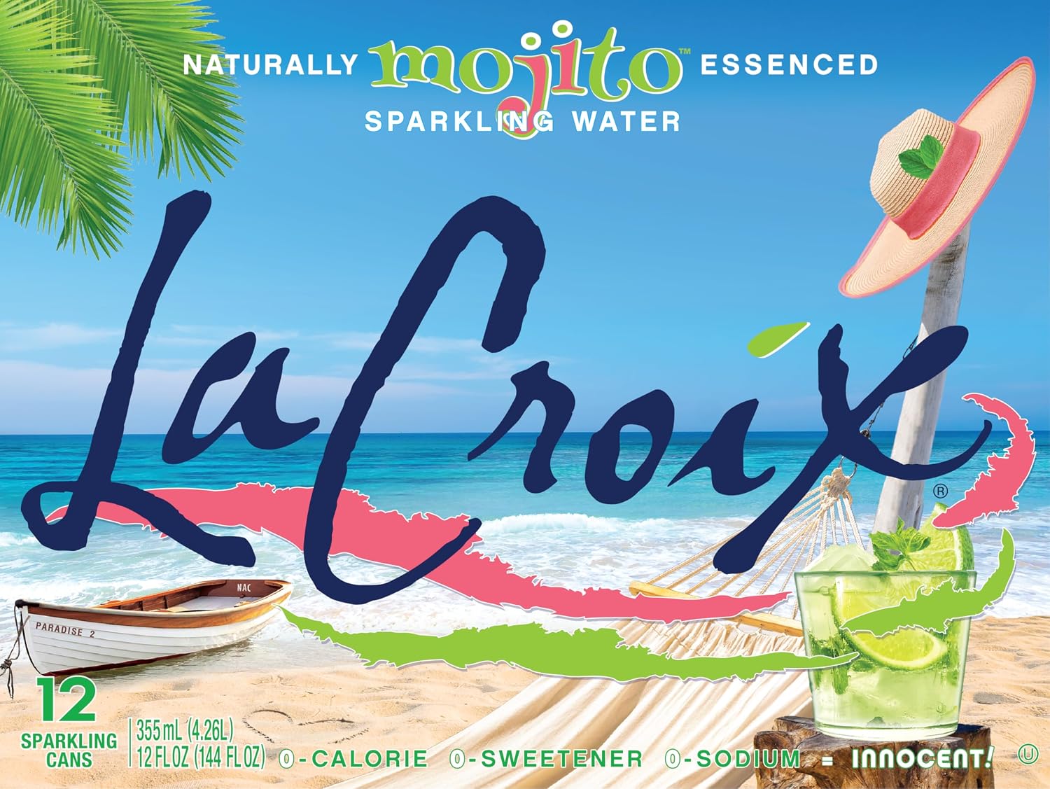 LaCroix Sparkling Water | Pineapple Coconut Flavor | 12-Pack | Naturally Essenced, Zero Calorie, Sodium Free | 12 Fl Oz Cans