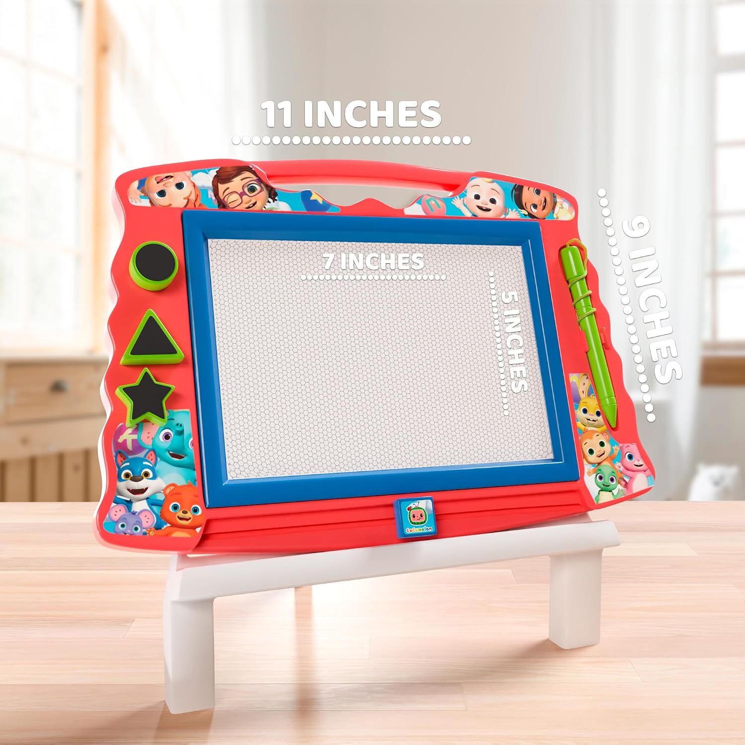 Lollipop PAW Patrol Magnetic Drawing Board with Stylus and 3 Stamps, for Girls or Boys (Pink)…
