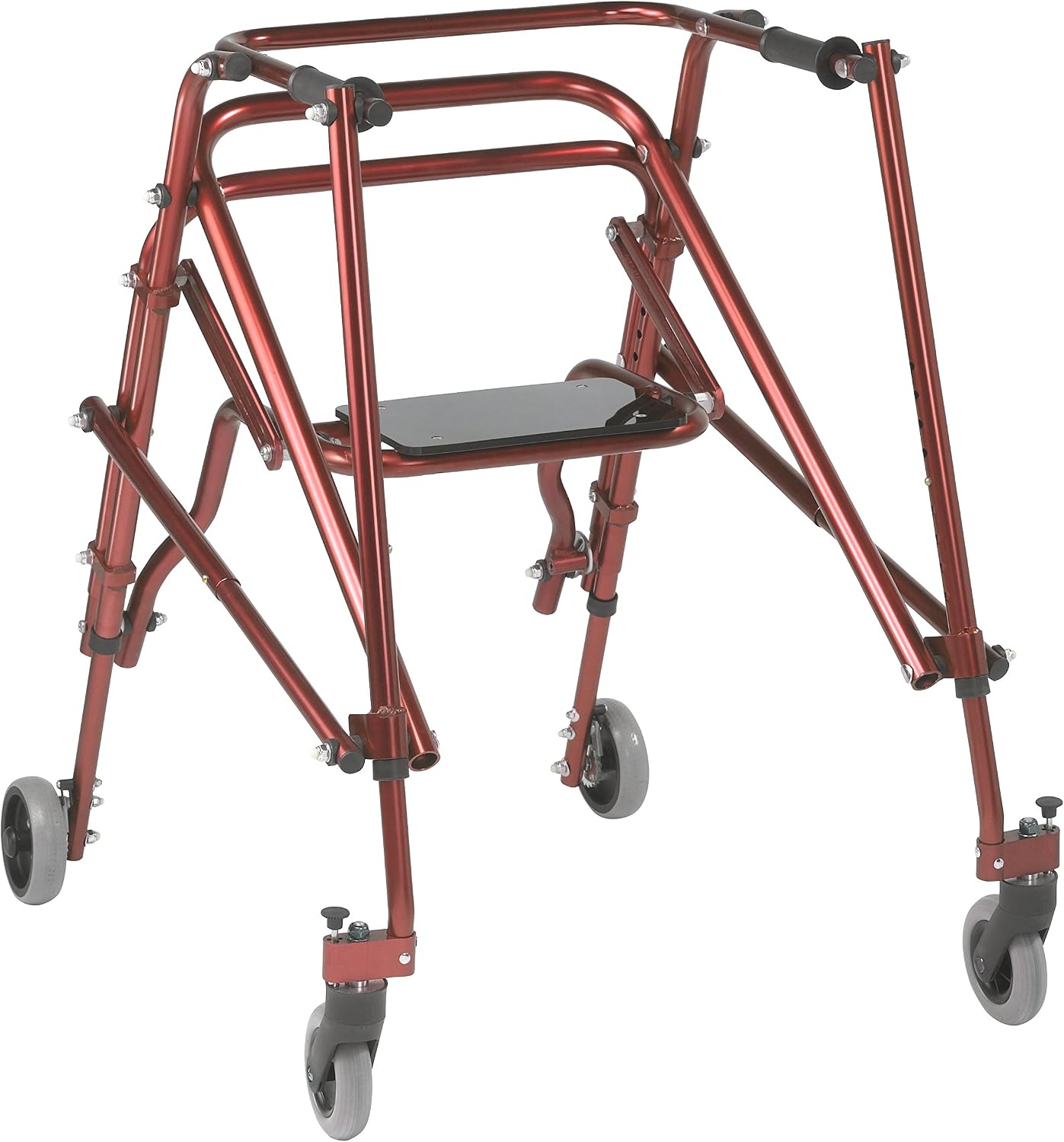Inspired by Drive Nimbo 2G Posterior Walker with Seat, Wizard Purple, Small | Lightweight Posterior Walker with Padded Seat Lets Users Rest and Move Safely with Adjustable, Sturdy Support