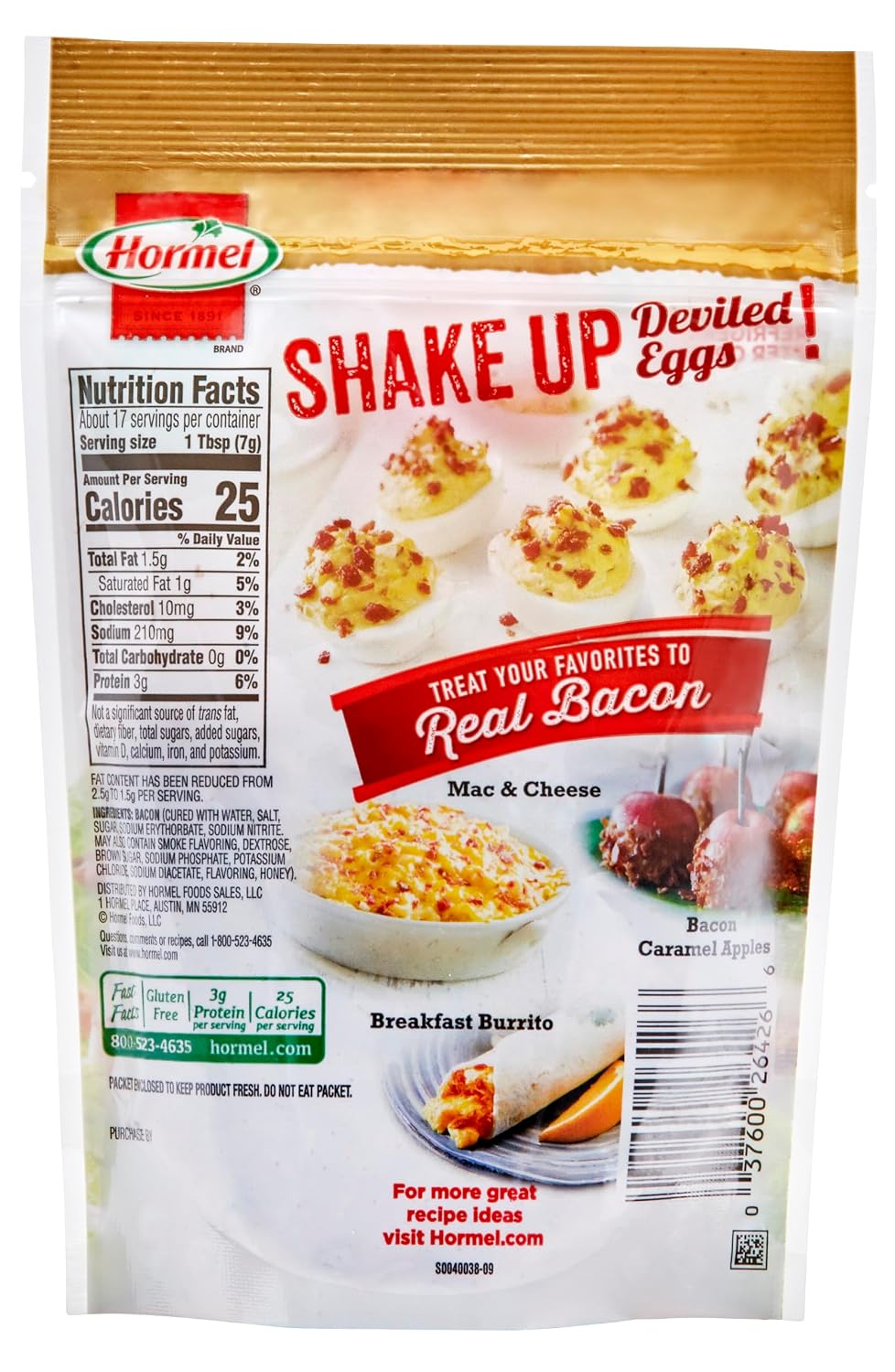 Hormel Premium Real Crumbled Bacon, 20 Oz Pouch