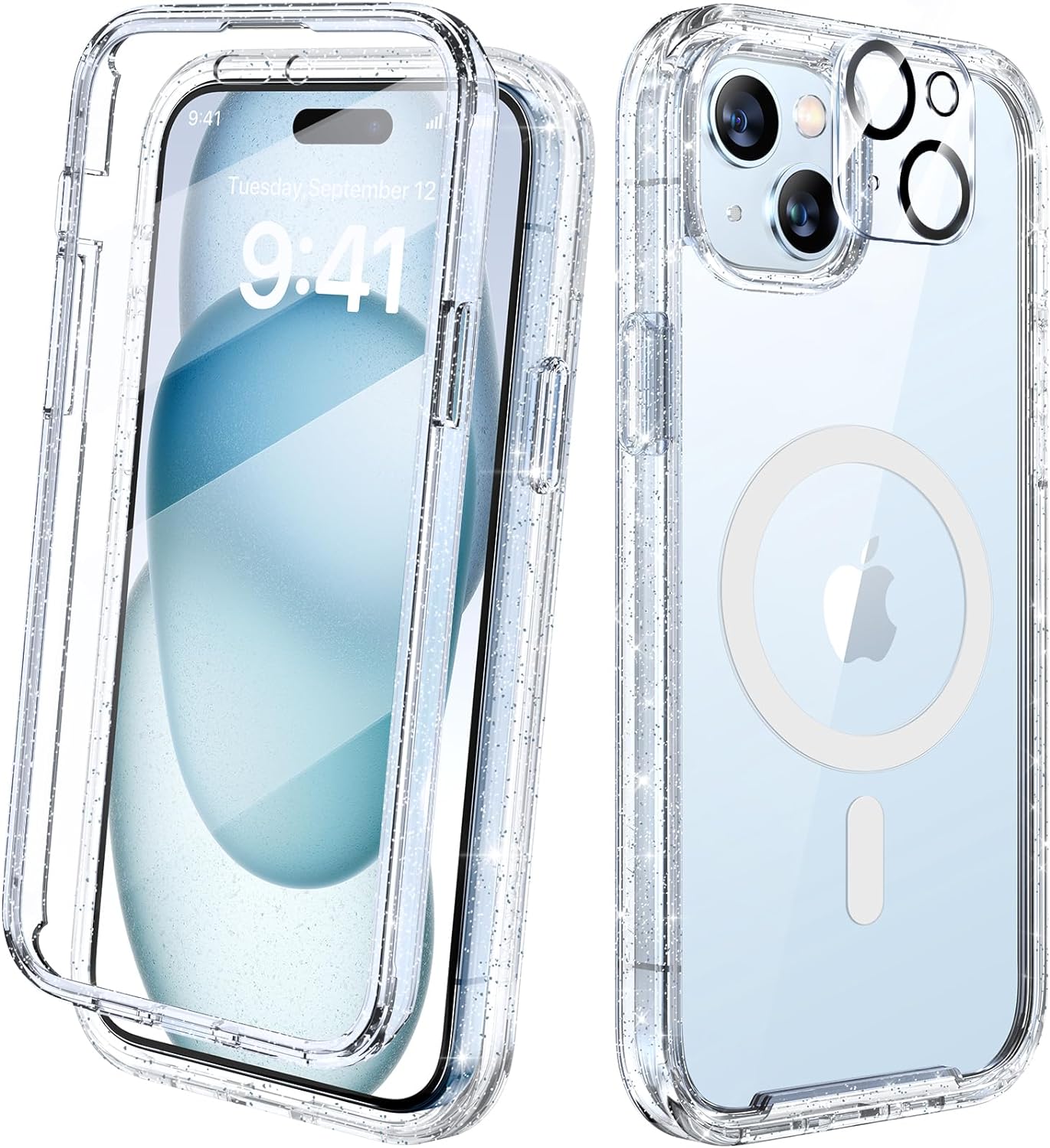 Diaclara Designed for iPhone 12 Mini Case, Full Body Rugged with Built-in Touch Sensitive Anti-Scratch Screen Protector