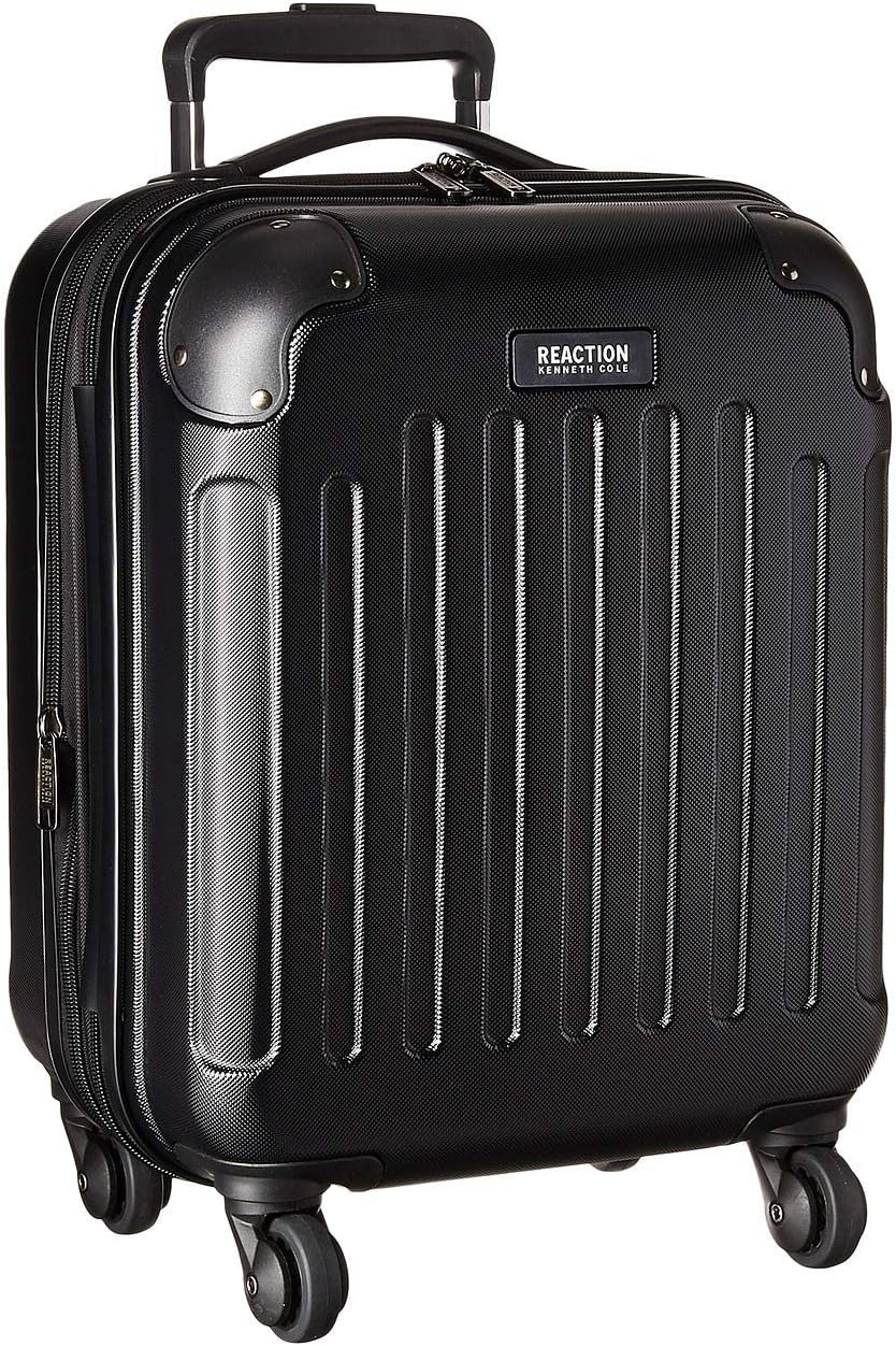 Kenneth Cole REACTION Renegade Luggage Expandable 8-Wheel Spinner Lightweight Hardside Suitcase, Champagne, 20-Inch Carry On