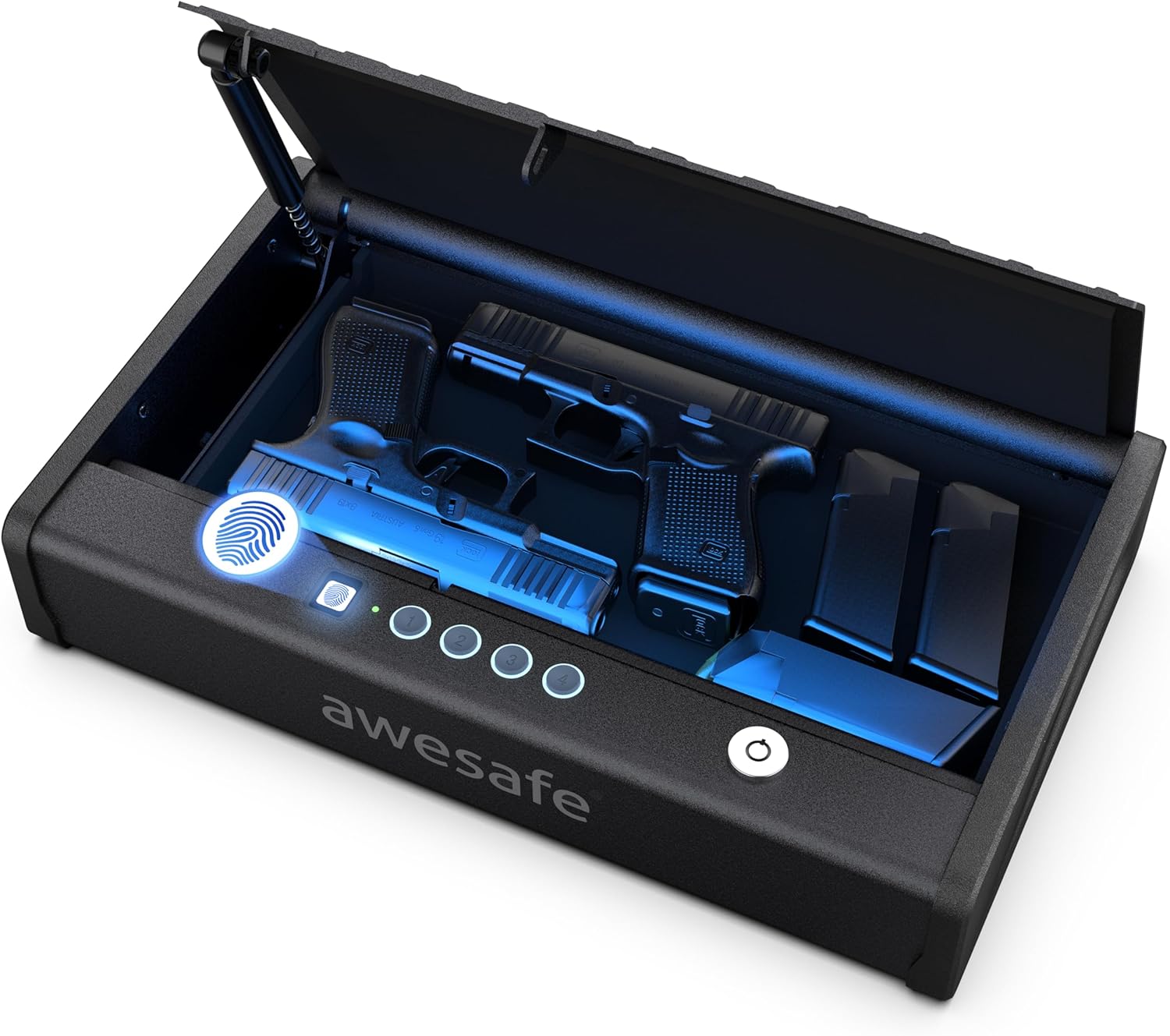awesafe Biometric Gun Safe for Pistol, 3 Ways Quick Access with Fingerprint Digital PIN Key