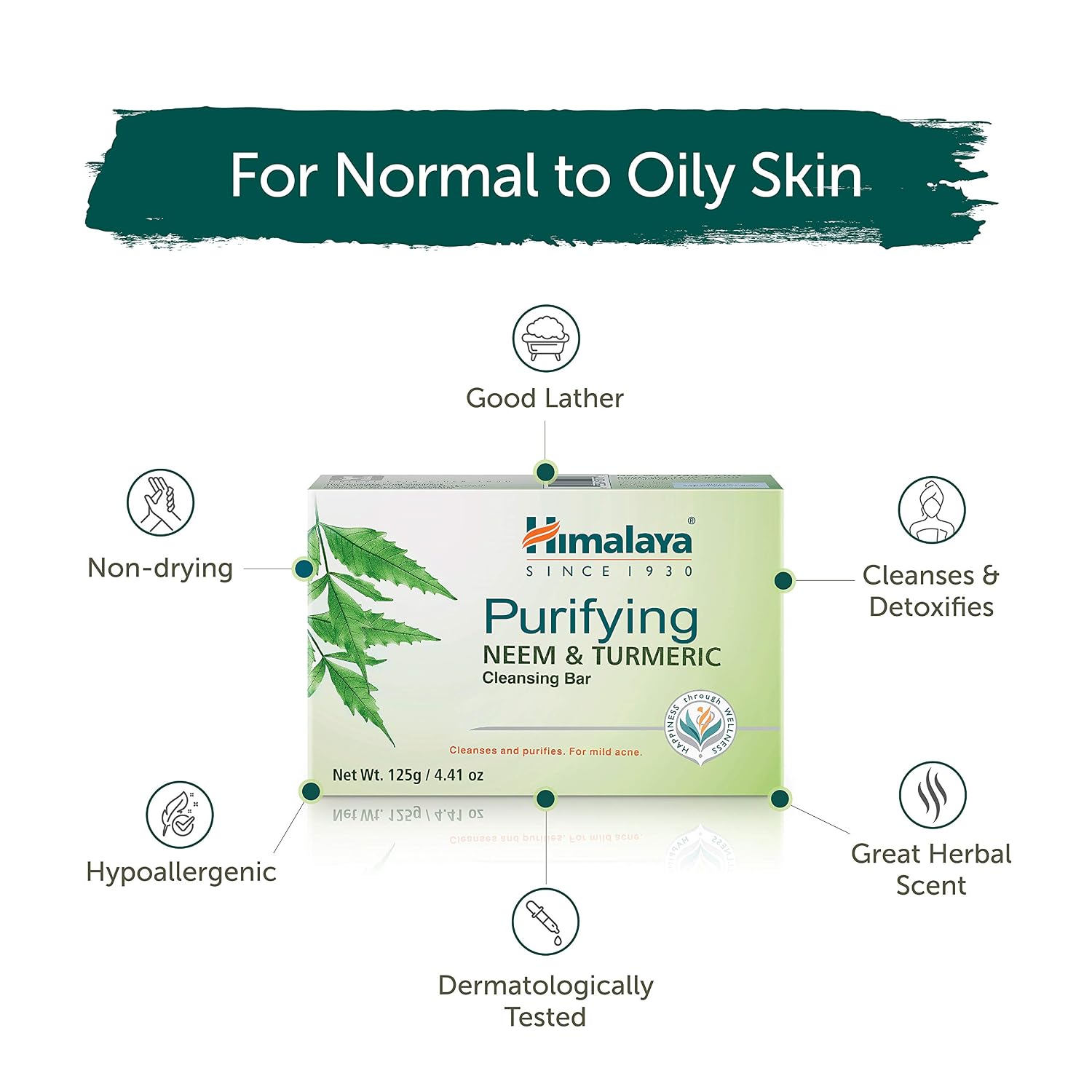 Himalaya Cleansing Bar Soap Variety Pack, Bath Soap Bars, 4.41 oz,12 Pack