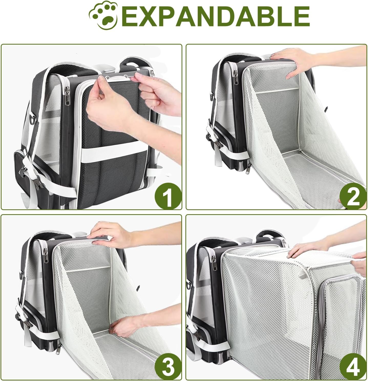 Texsens Innovative Traveler Bubble Backpack Pet Carriers for Cats and Dogs