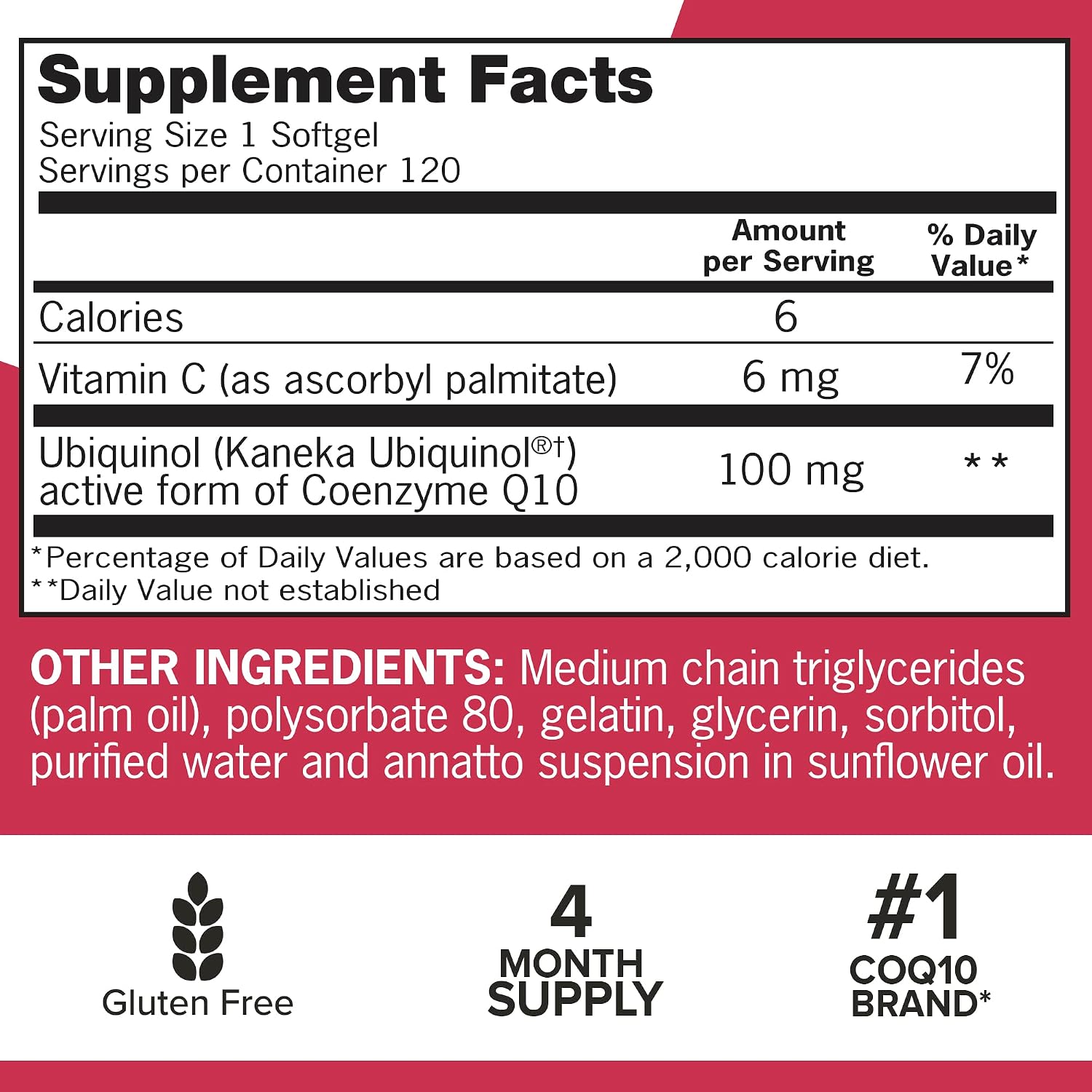 Qunol Mega Ubiquinol CoQ10 100mg, Superior Absorption, 100 Softgels | #1 Cardiologist Recommended Supplement for Heart Health, Coenzyme Q10 Supplement to support Vascular Health & Cellular Energy