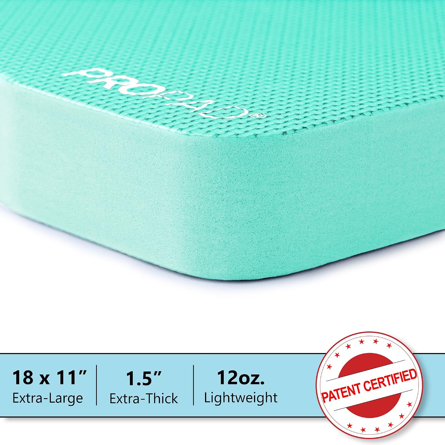 Thick Kneeling Pad, Garden Kneeler for Gardening, Bath Kneeler for Baby Bath, Kneeling Mat for Exercise & Yoga, Knee Pad for Work, Floor Foam Pad, Extra Large (XL) 18 x 11 x 1.5 Inches, Blue