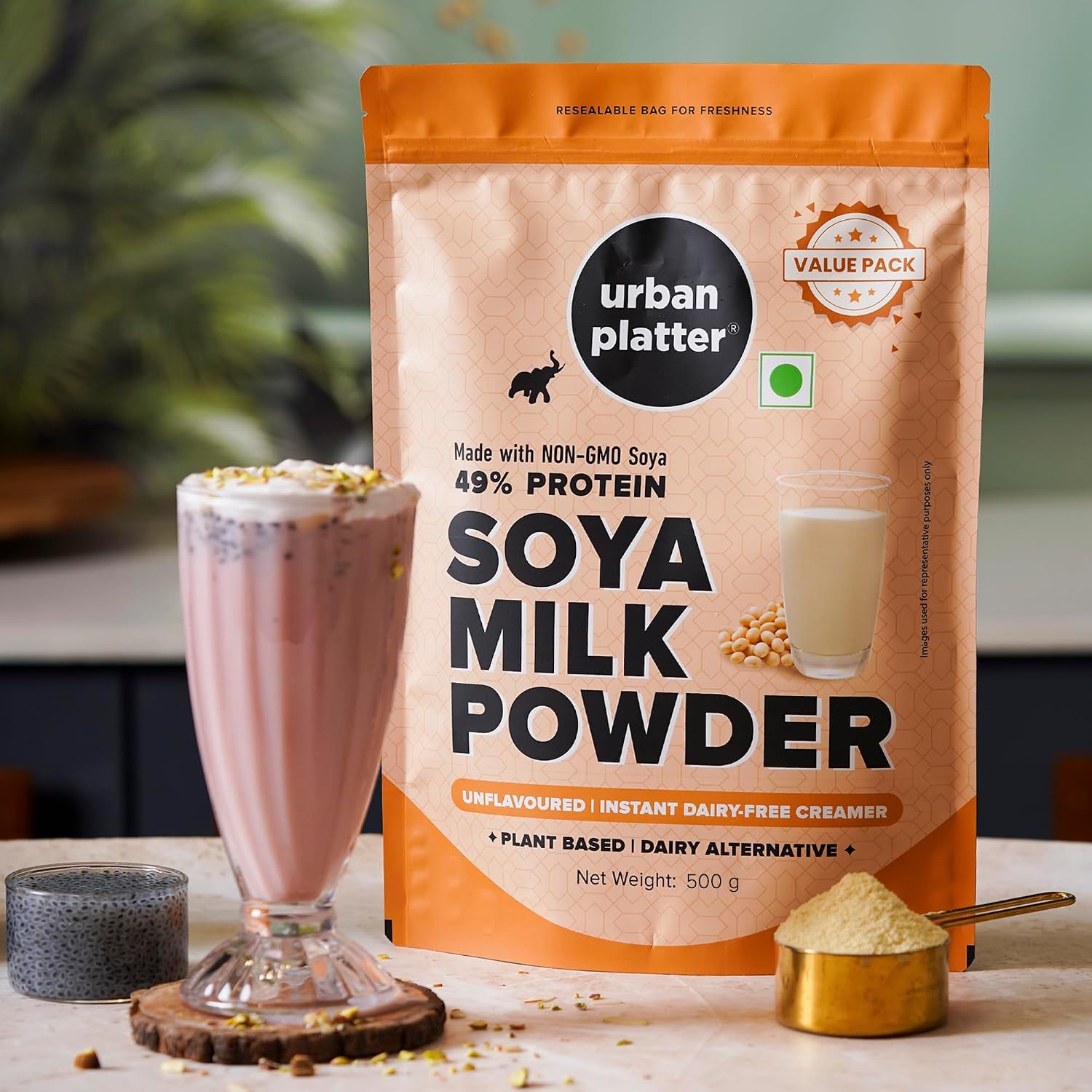 Urban Platter Soy Milk Powder, 400g