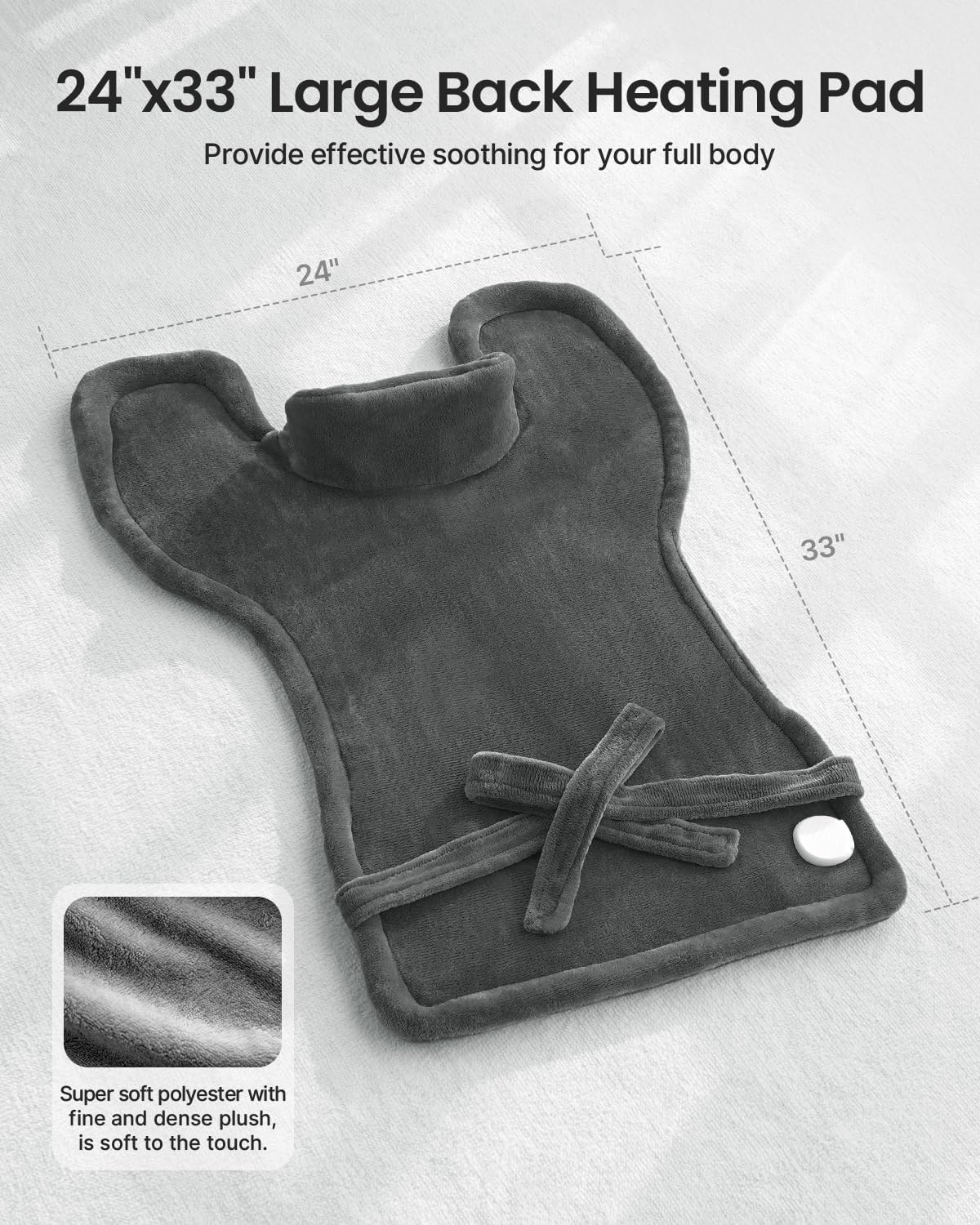 RENPHO Heating Pad for Back, Gift for Women & Men, FSA Eligible HSA