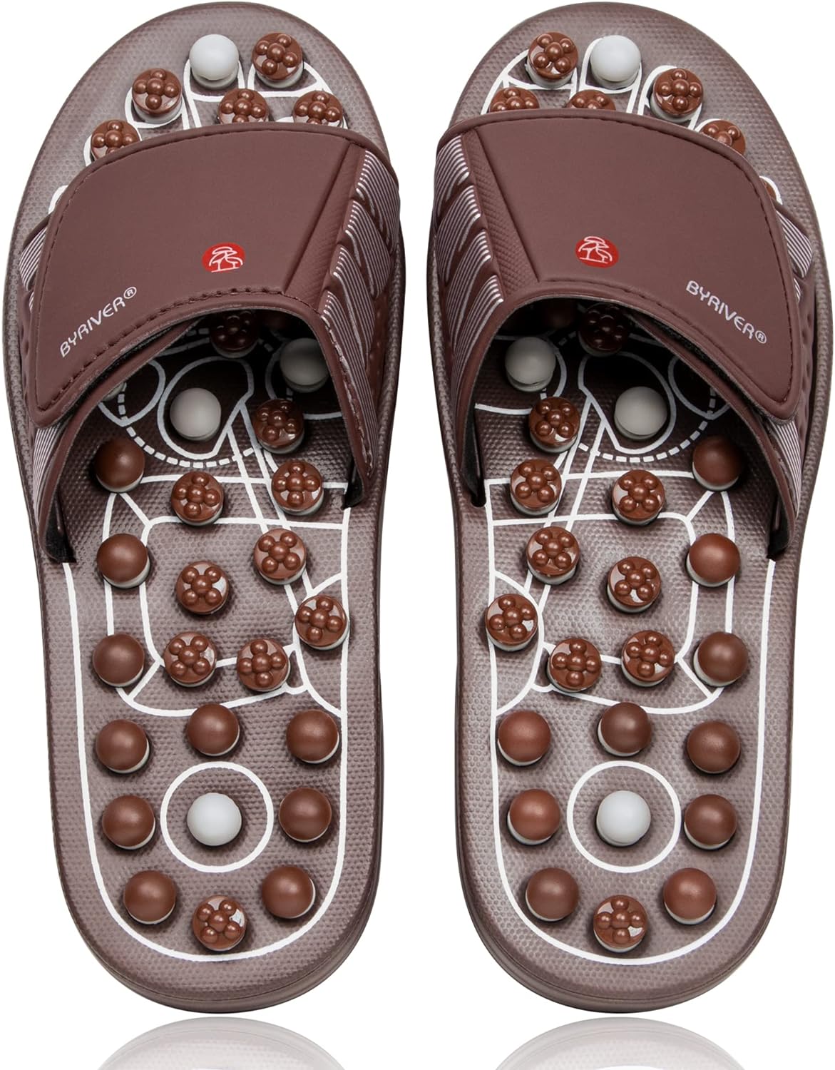 BYRIVER Blood Circulation Foot Massager for Healthy Leg Feet, Cold Leg Therapy Massage Tools, Healthcare Slippers Sandals Shoes