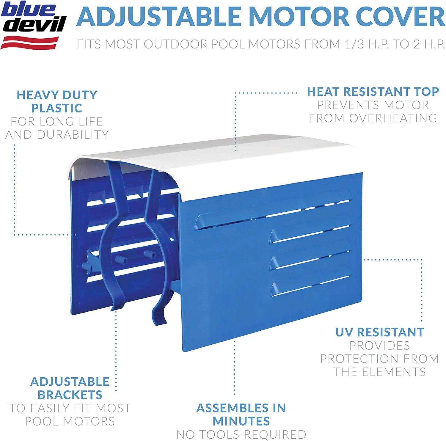 Blue Devil Adjustable Motor Cover