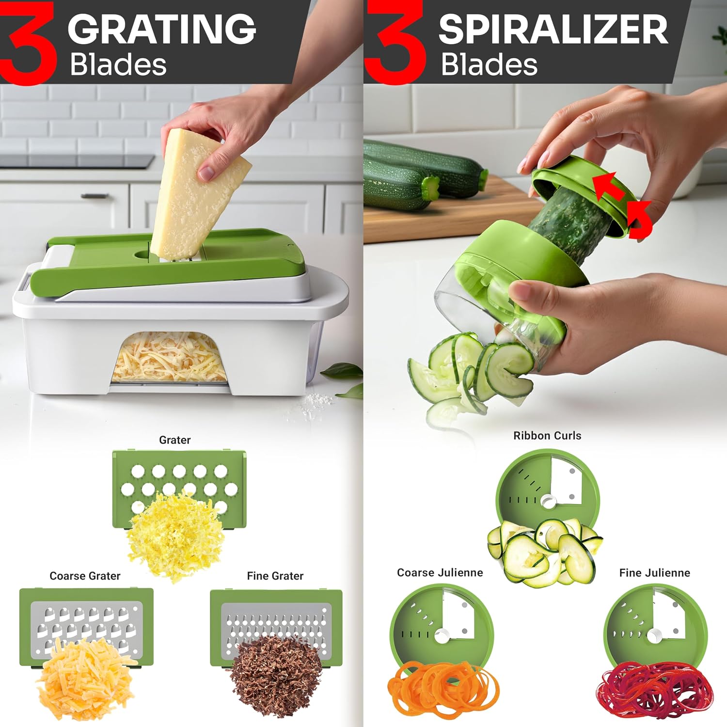 Mueller The Real Original Pro Vegetable Chopper & Mandoline Slicer, 10-in-1