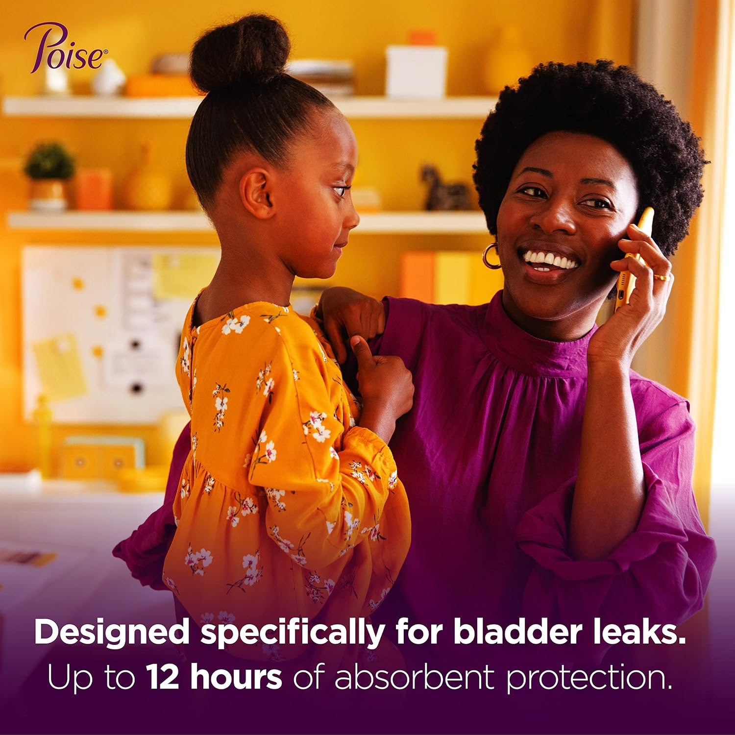 Poise Incontinence & Postpartum Pads for Bladder Leaks, 6 Drop Ultimate Absorbency, Regular Length, 112 Count, Packaging May Vary