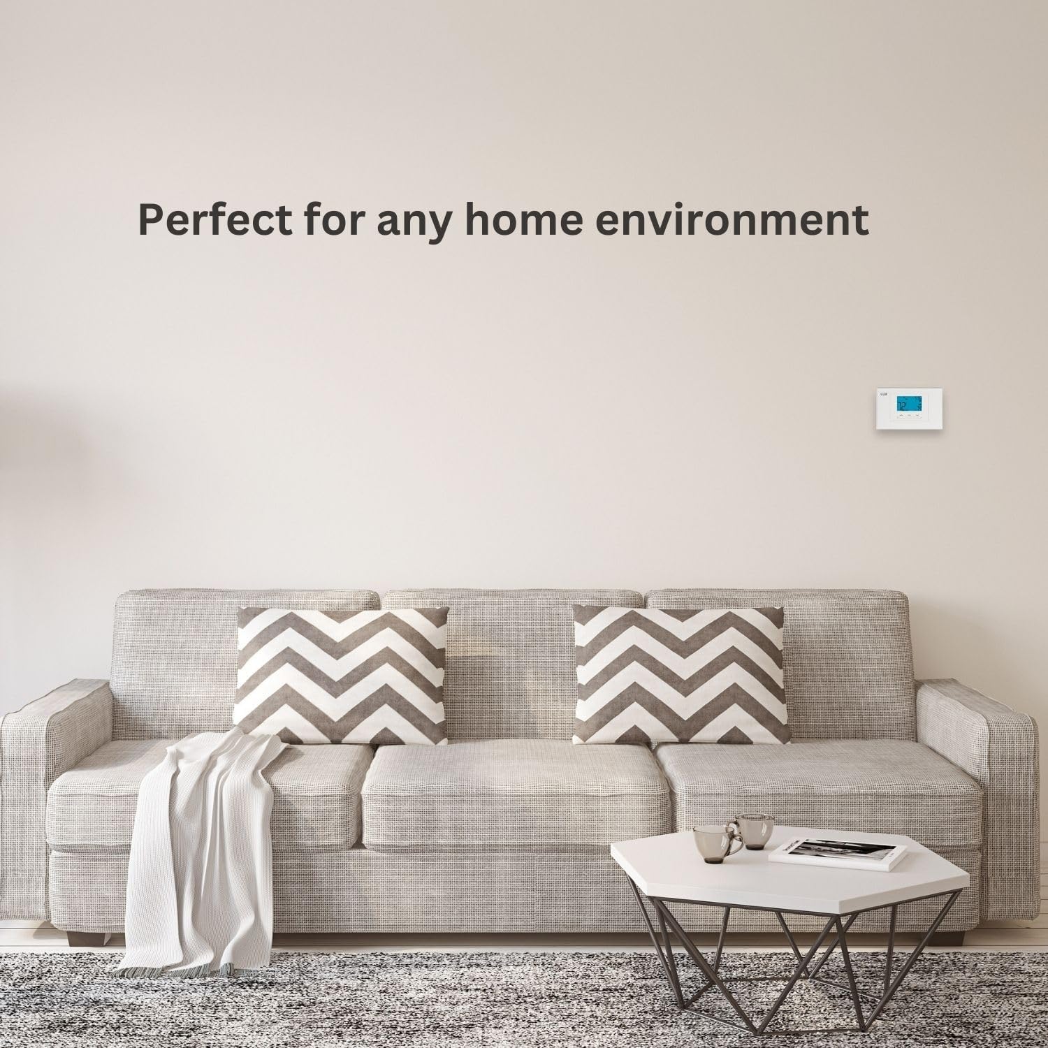P521U Programmable 5-2 Day Thermostat for Home Use; 2 Heat, 1 Cool