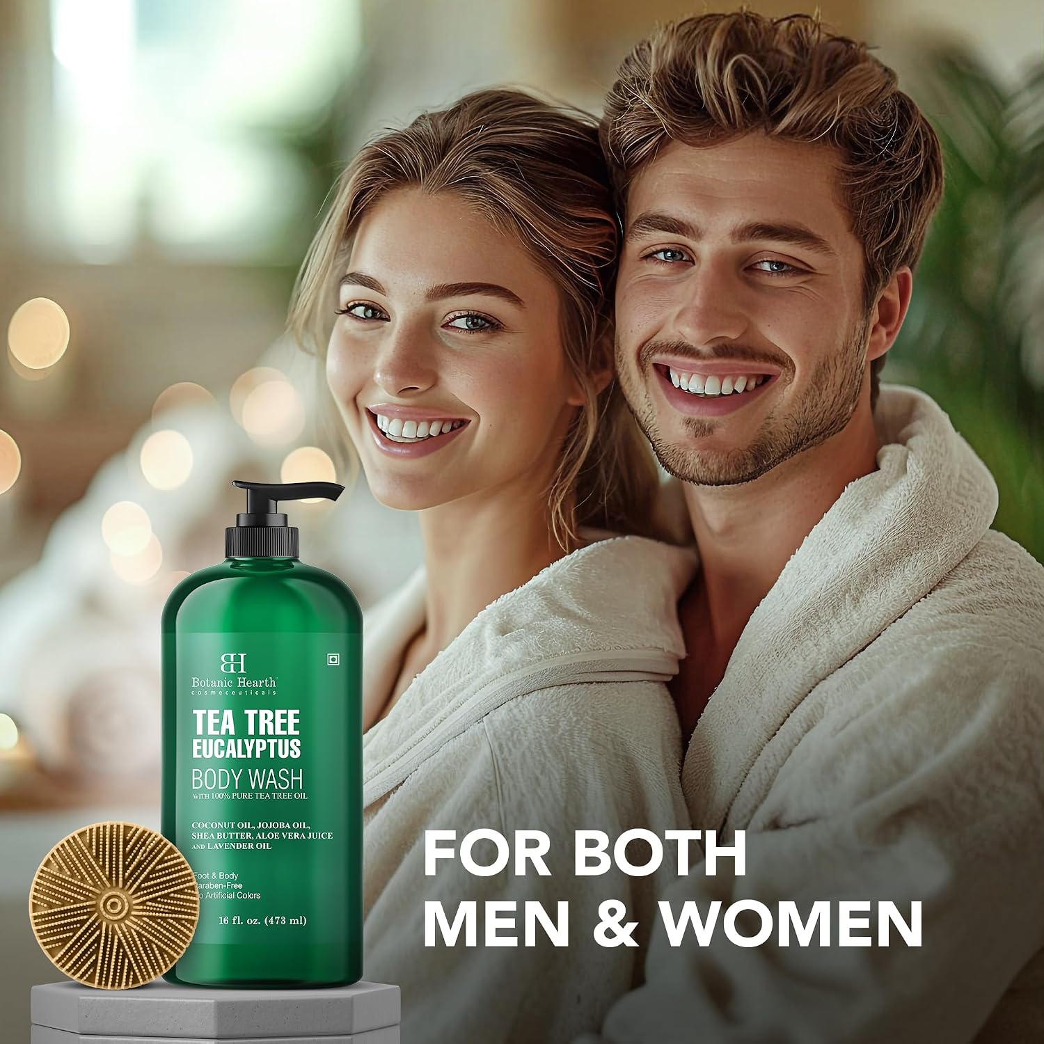 Botanic Hearth Tea Tree Body Wash With 100% Tea Tree Oil - 16 Fl oz