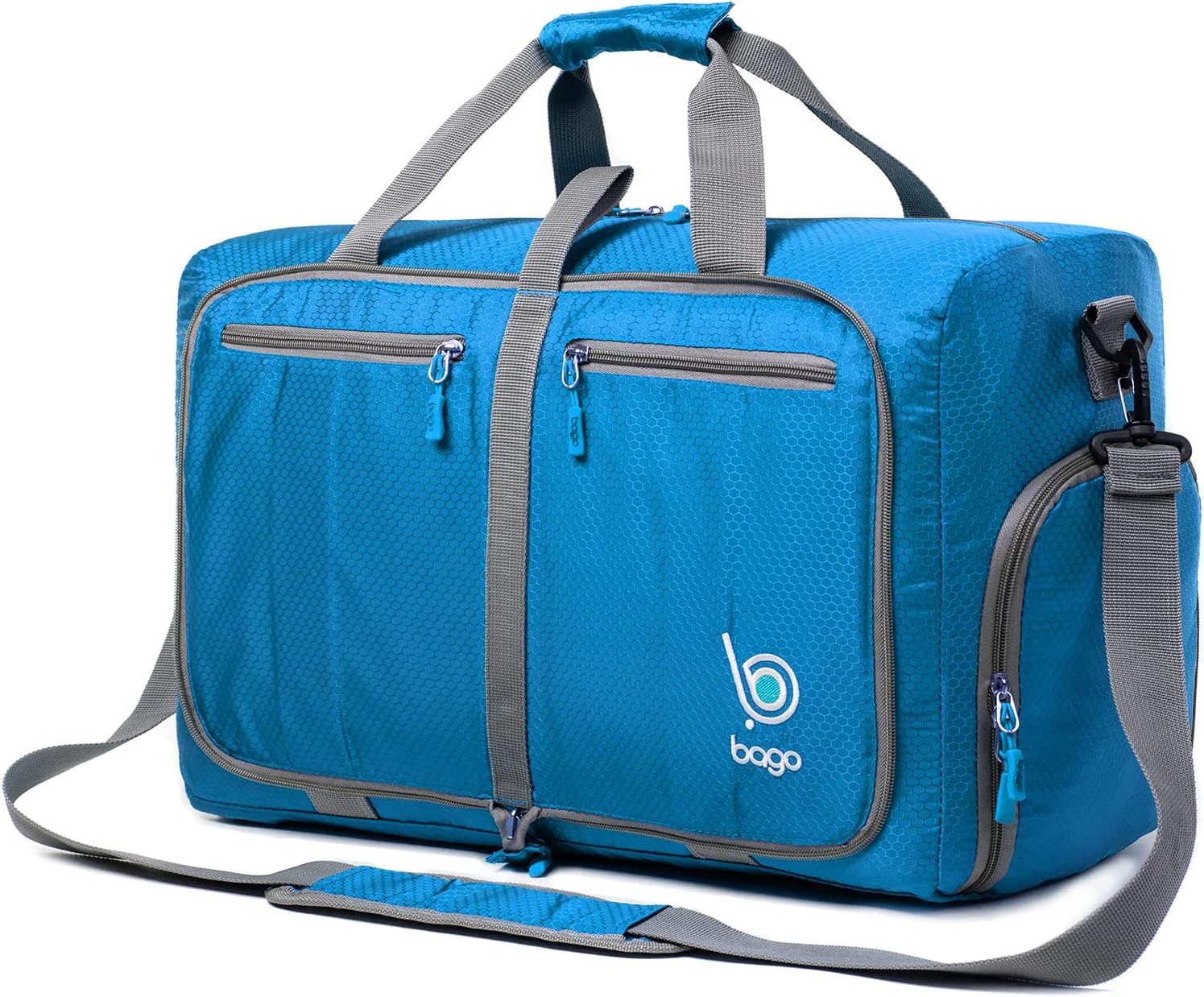 Bago Large Duffle Bag for Travel Women & Men. Durable Lightweight Foldable Travel Duffel Bags For Traveling Women. 80L Duffle Bags For Overnight Bag With Shoe Compartment Collapsible Weekender duffel