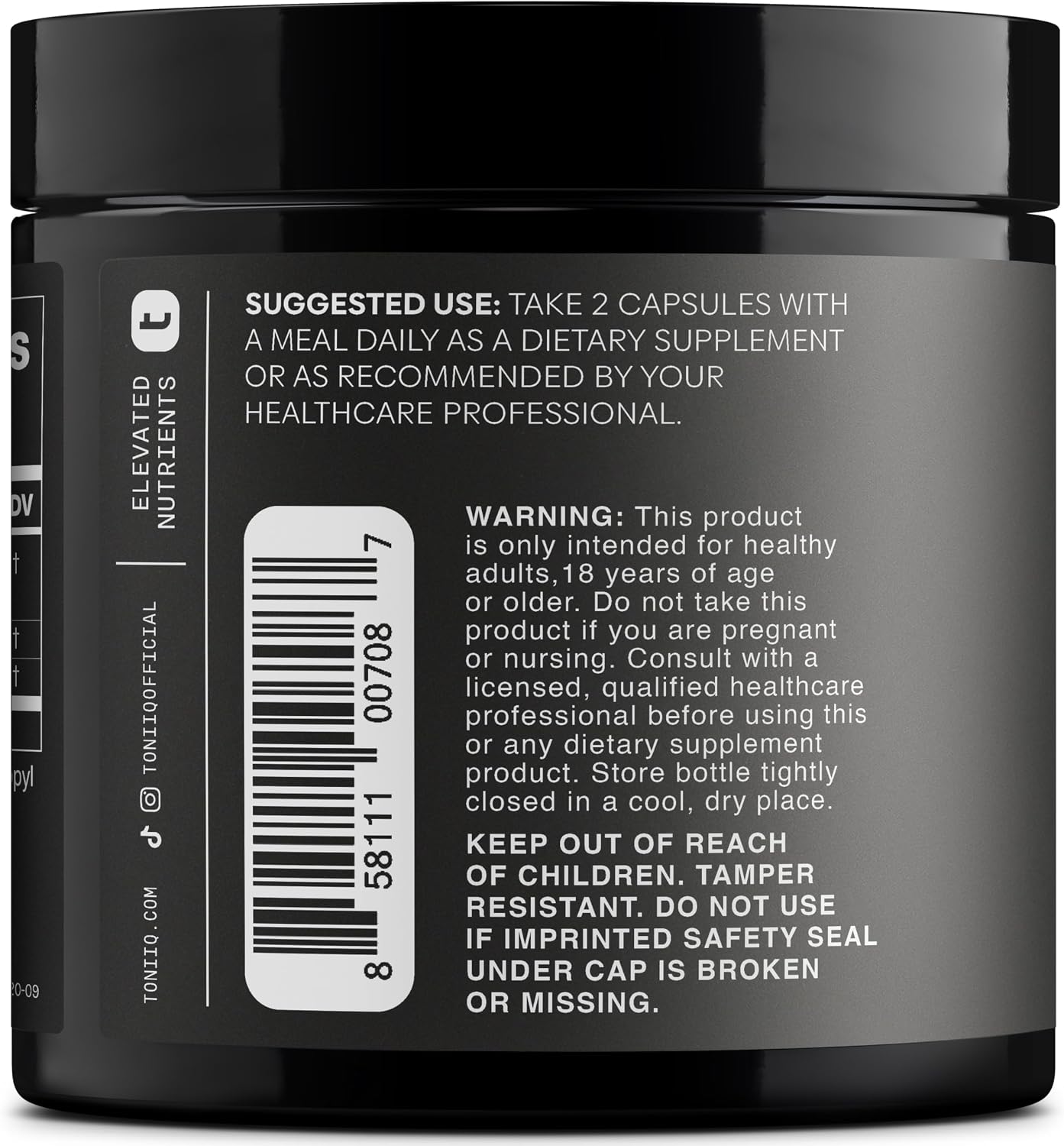 Toniiq Triple-Strength 600mg Rhodiola Rosea – 120 Capsules | 5% Salidroside Concentrated Extract - Highly Purified and Bioavailable