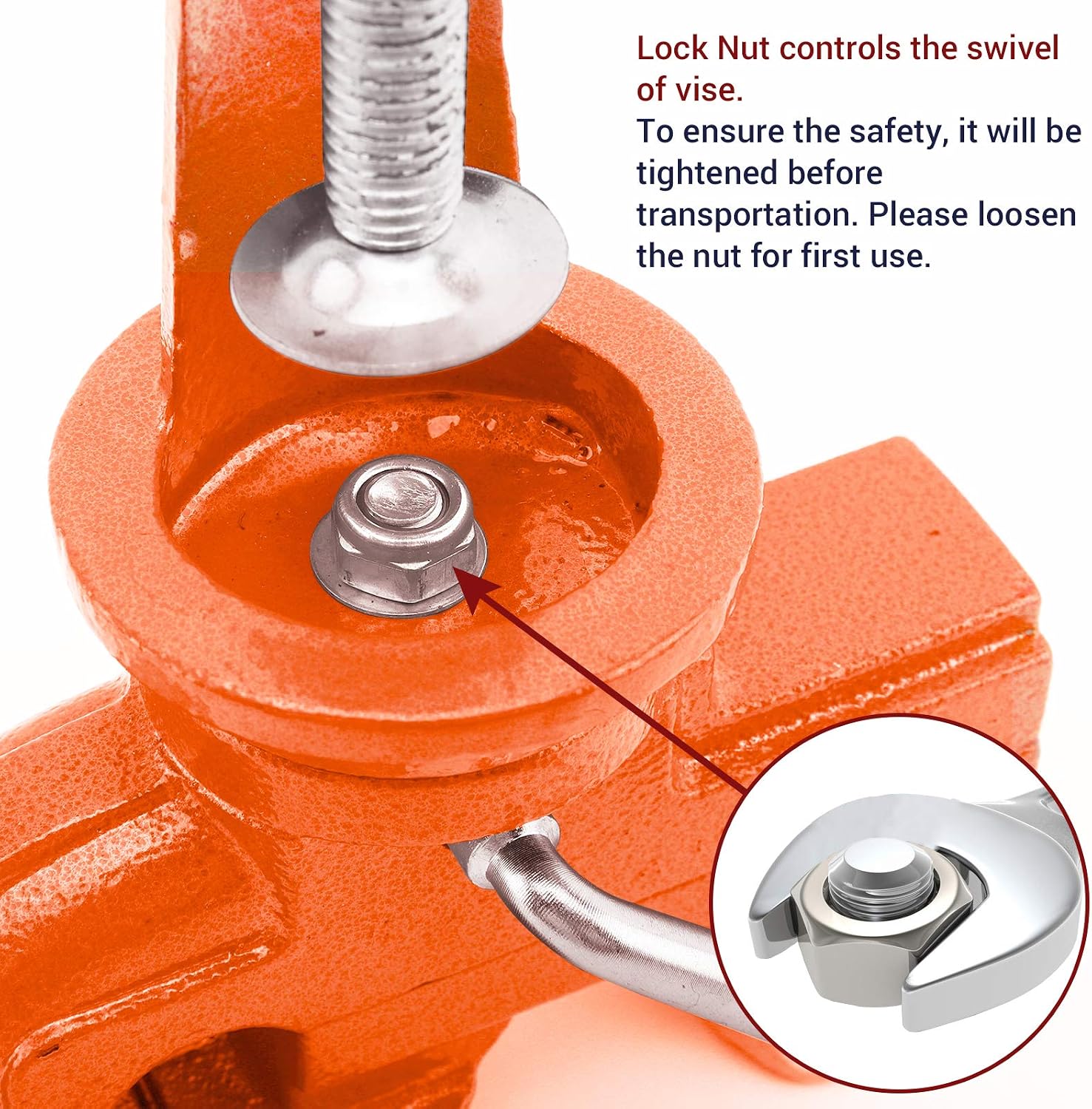 Nuovoware Table Vise 3 Inch, Universal Vise Bench Clamp, Blue