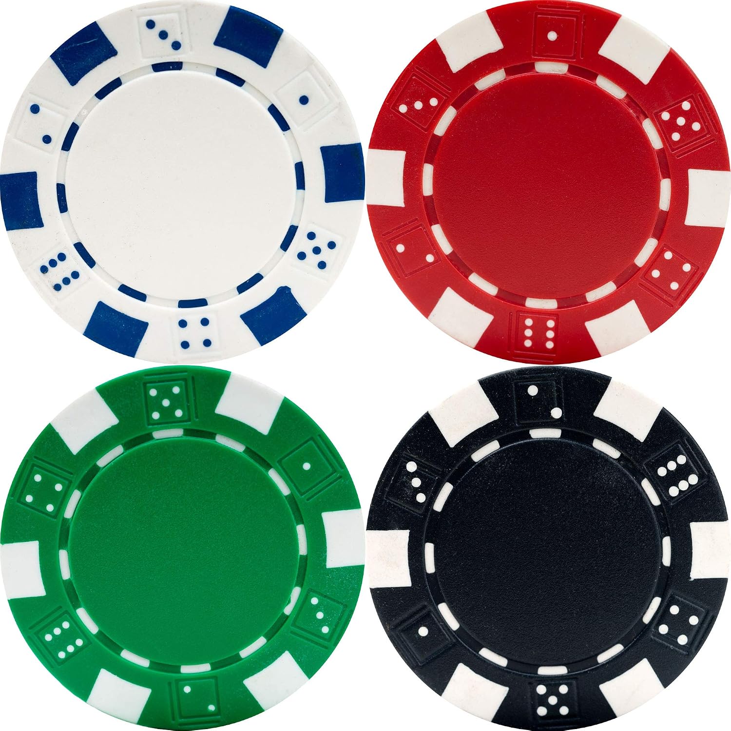 Poker Chip Set - 11.5g Poker Set with Cards, Buttons, Carrying Case, and 500 Chips for Texas Hold'em and Blackjack Games by Trademark Poker