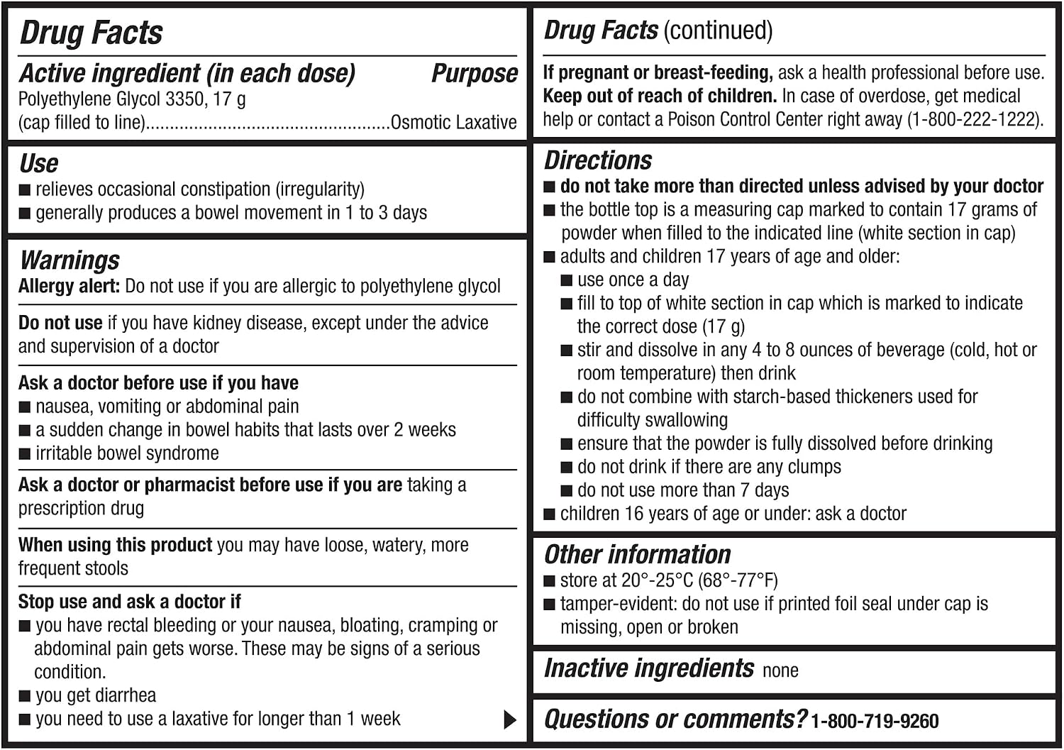 GoodSense ClearLax, Polyethylene Glycol 3350 Powder for Solution, Osmotic Laxative, 17.9 Ounce