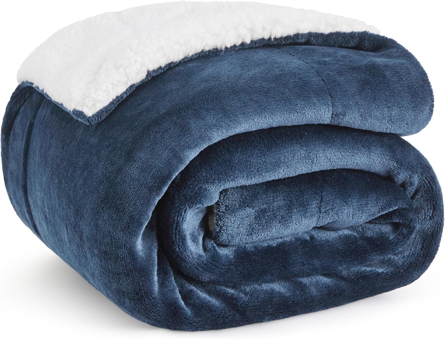 Bedsure GentleSoft Sherpa Fleece Throw Blanket for Couch, Non-Heated, Thick & Warm Cozy Blanket for Winter Fall, Soft Fuzzy Plush Throw Gifts for Women and Men, Grey, 50x60 Inches