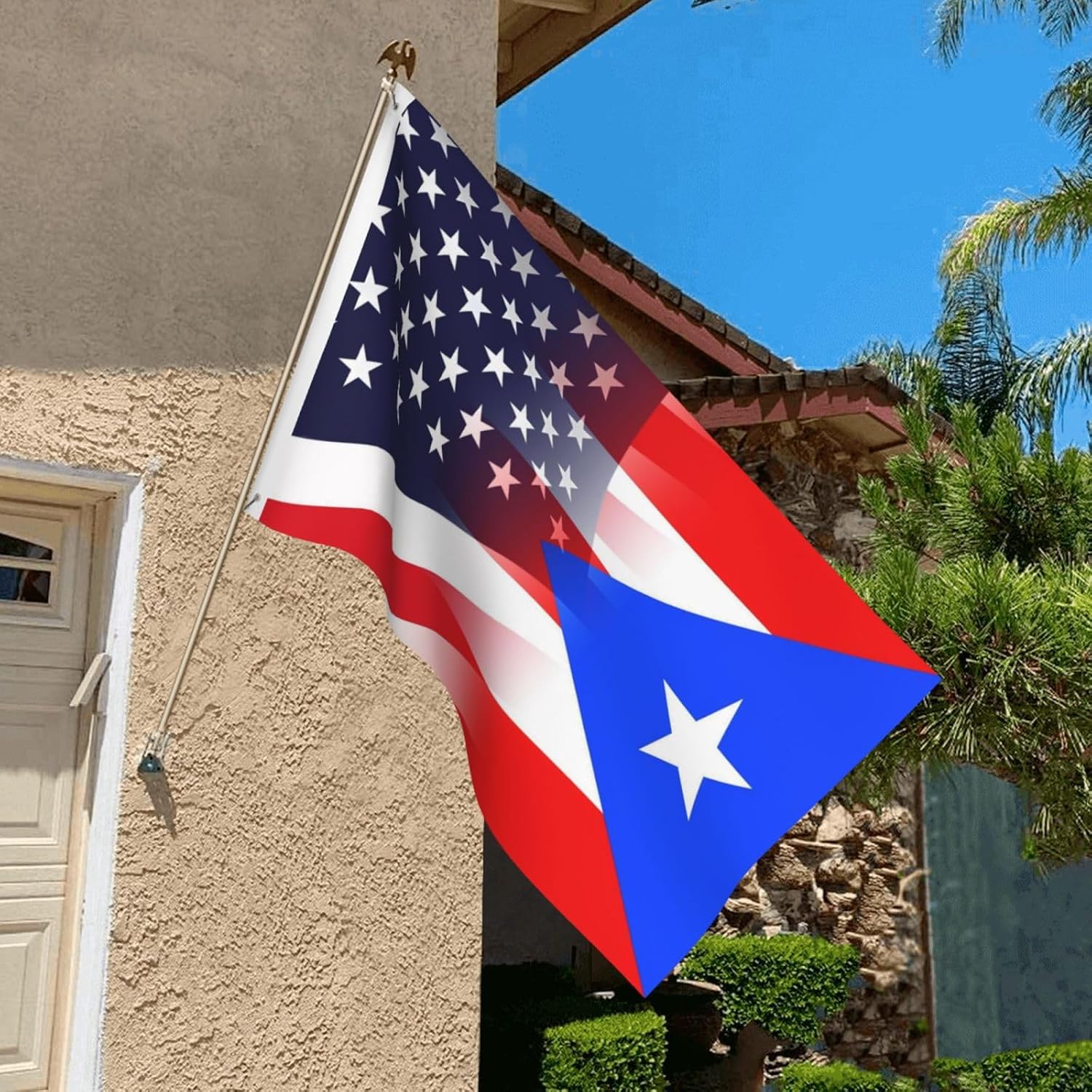 Nicaragua Nicaraguan And American Flag America USA 3x5 Ft Patriotic Banner Outdoor Indoor Decoration National Flags for Garden Car Yard Outside Decor