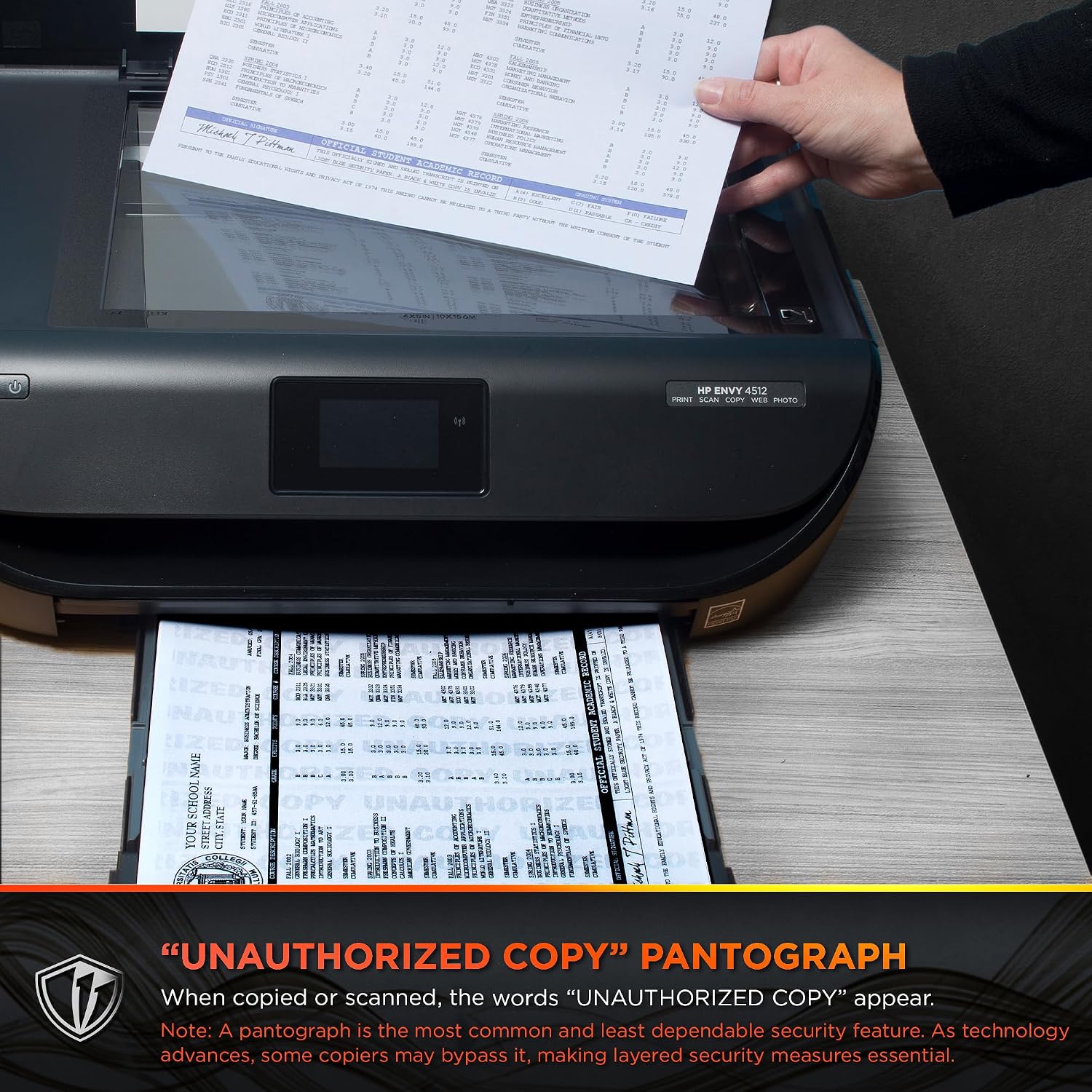 DocuGard Advanced Blue Multi-Purpose Security Paper - Fraud Prevention - 7 Security Features - Laser & Inkjet Printer Compatible - 8.5" x 11“ - 24 lb - 500 Sheets (04546)