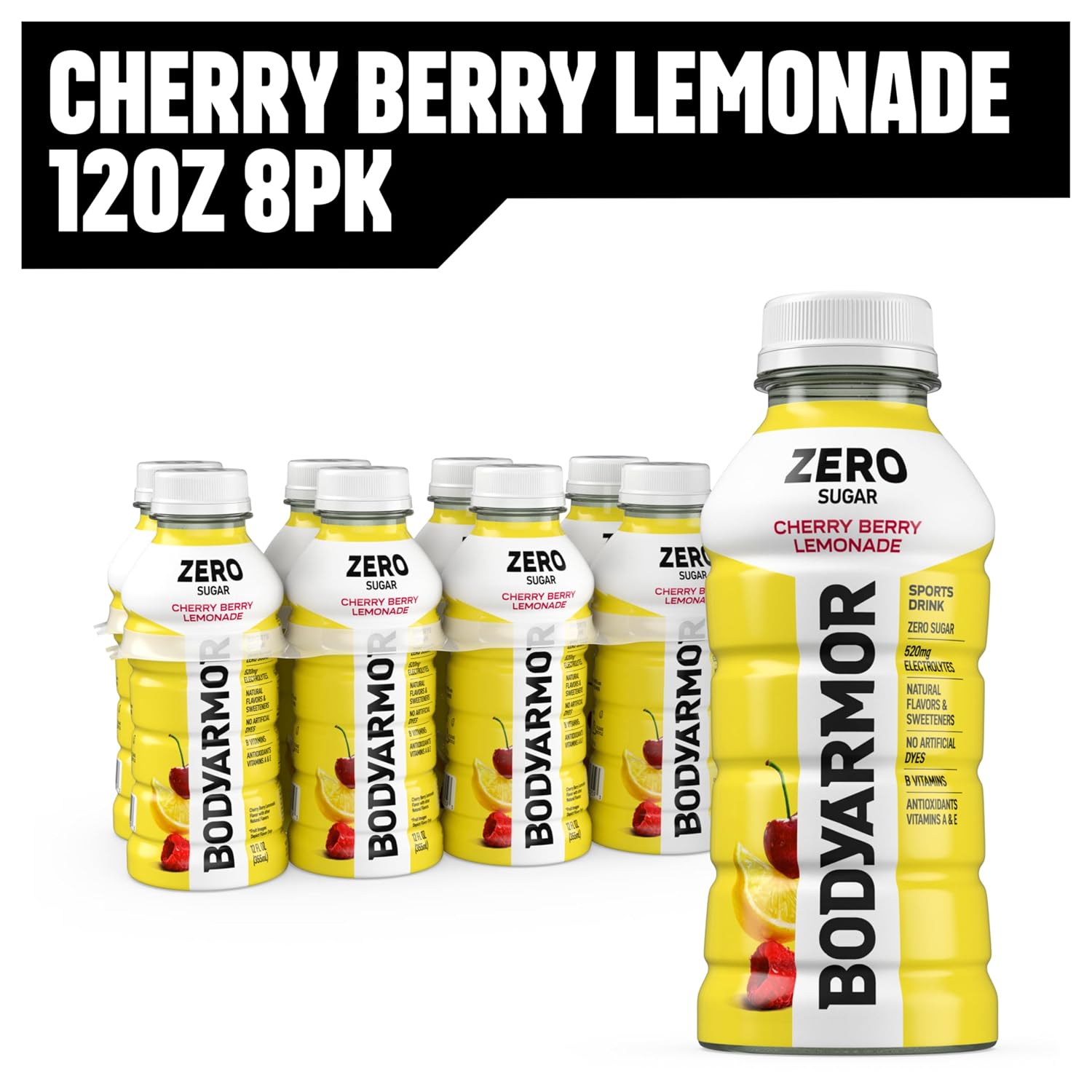 BODYARMOR LYTE Sports Drink, Peach Mango Electrolyte Drink, 12 Oz (8 Pk)