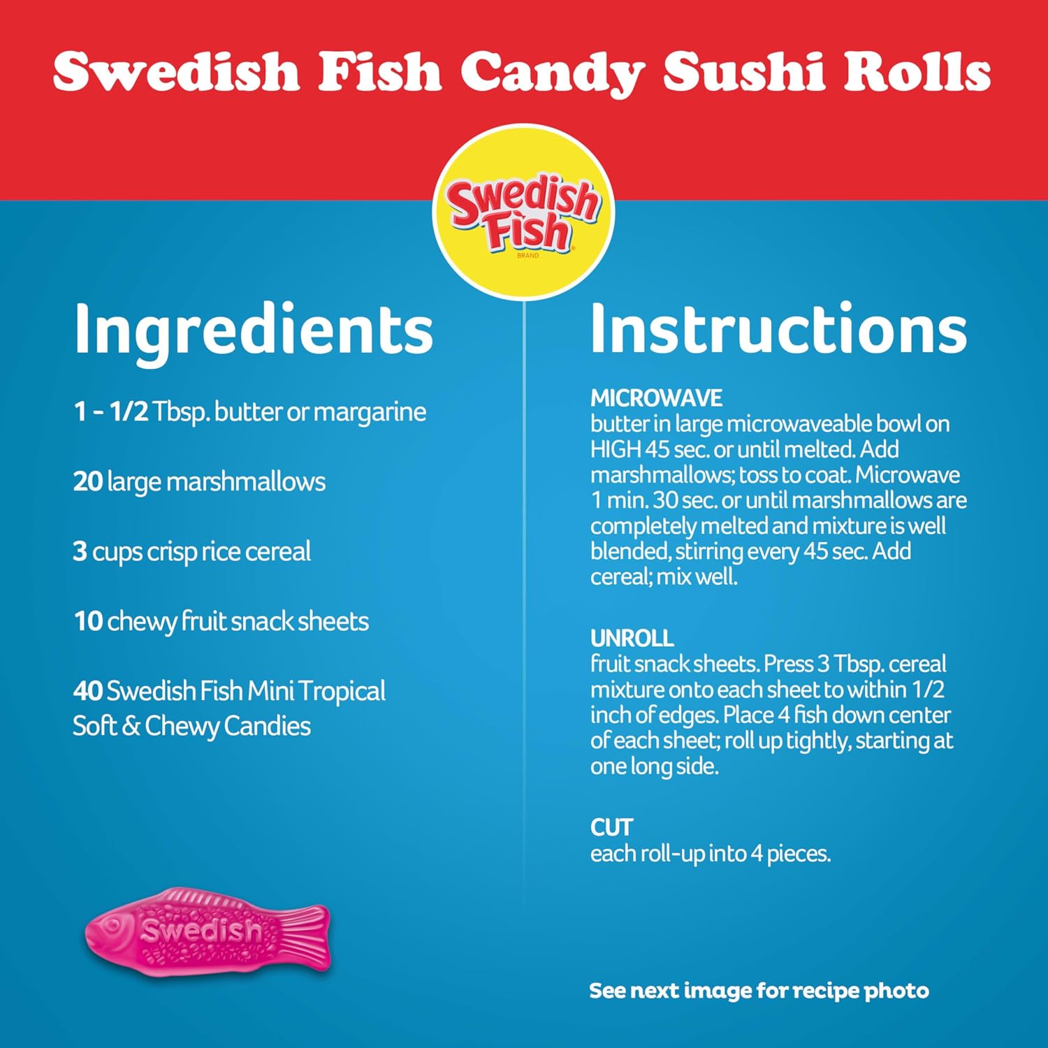 SWEDISH FISH Soft & Chewy Gummy Candy, Bulk Candy, 5 lb