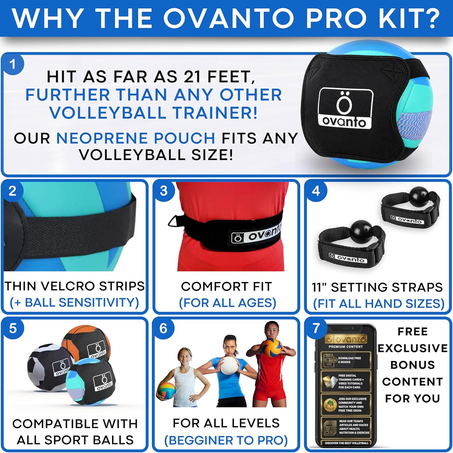 OVANTO Volleyball Training Equipment Kit