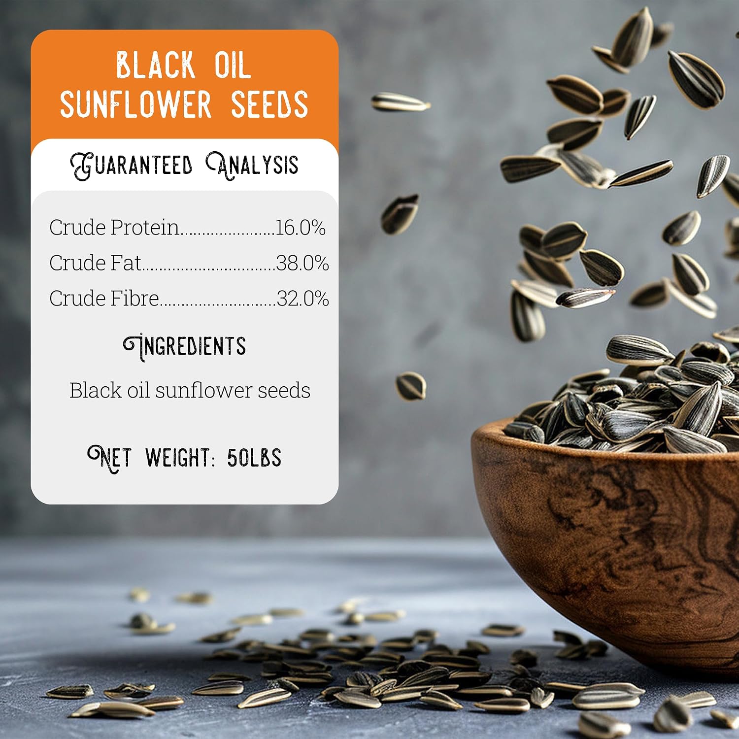 Ernst Grain & Livestock Black Oil Sunflower Seeds - Birdseed for Outside Feeders Wild Bird Food - Ideal Bird Seed for Cardinals