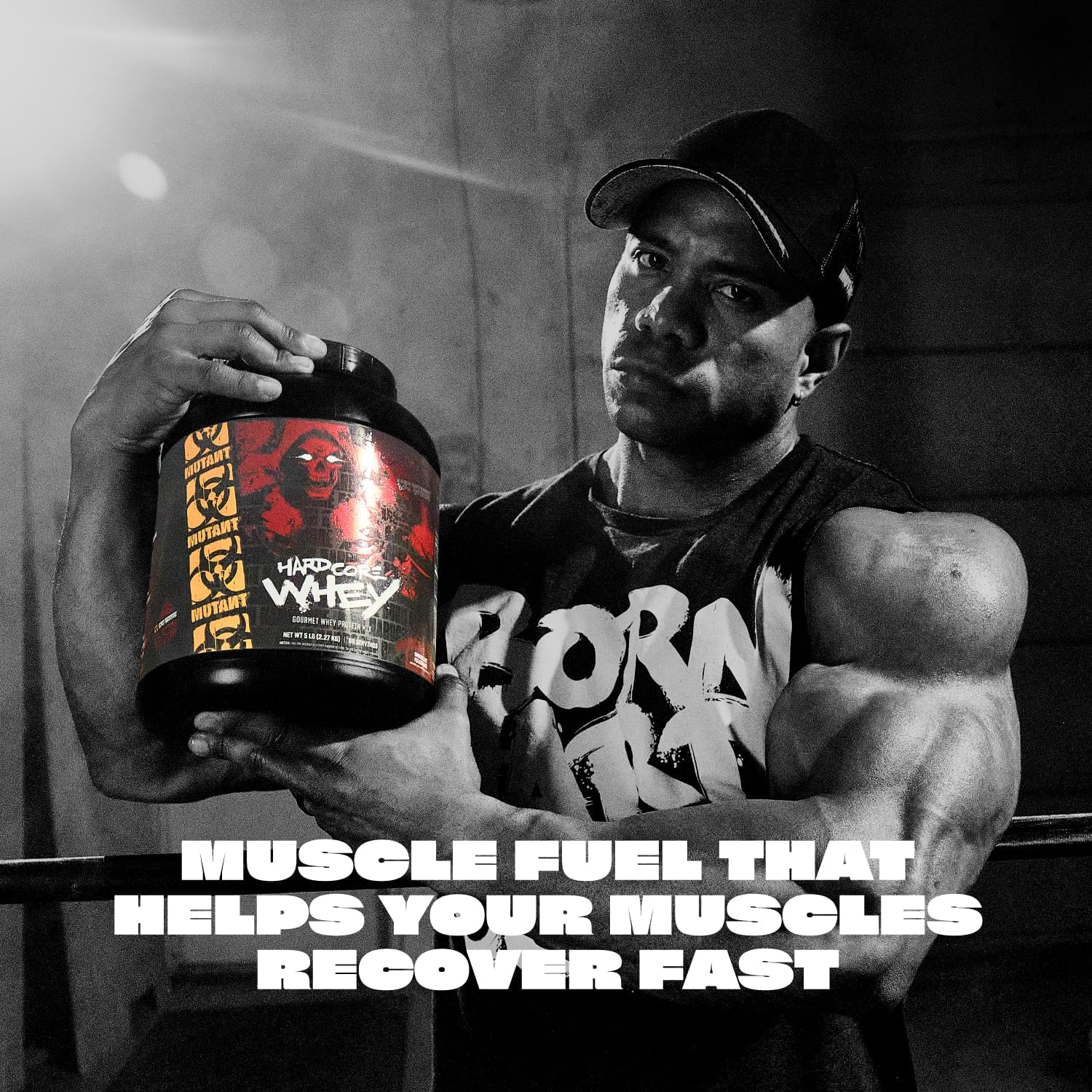 Mutant Hardcore WHEY, 100% Whey Protein Isolate, Vanilla Ice Cream, 5 lb