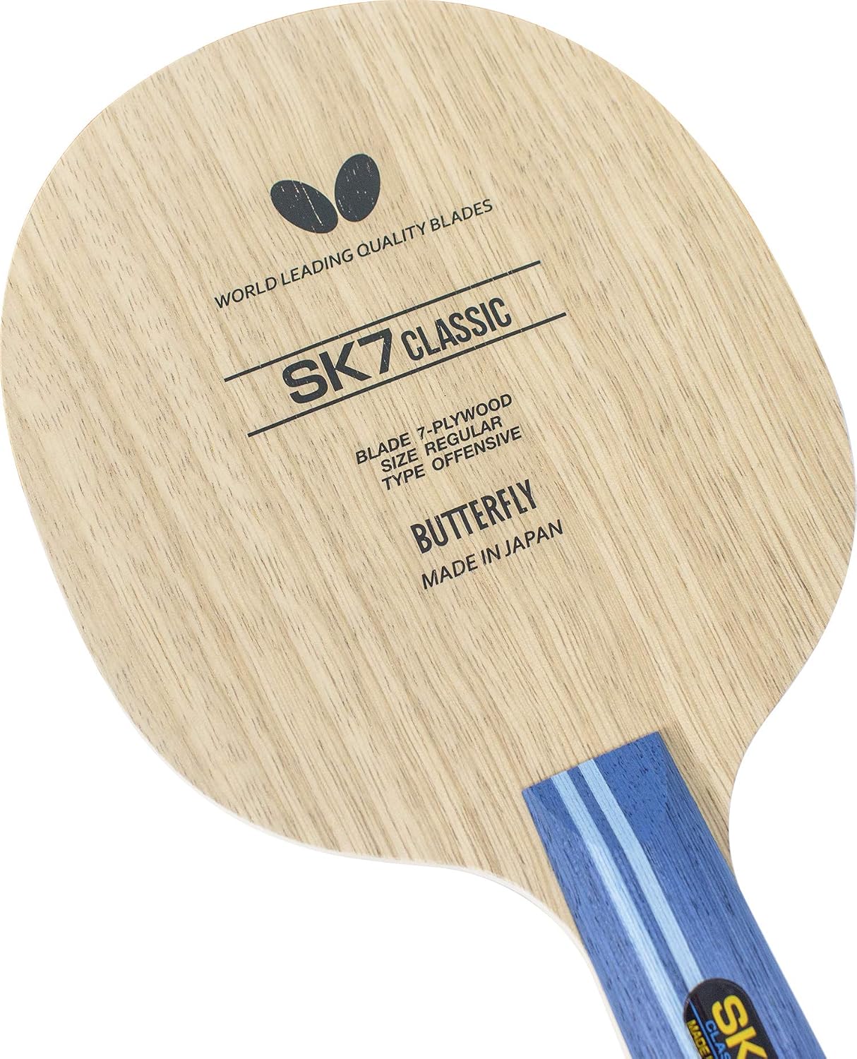 SK7 Classic CS Blade - Professional Table Tennis Blade - 7-Ply All-Wood - Made in Japan